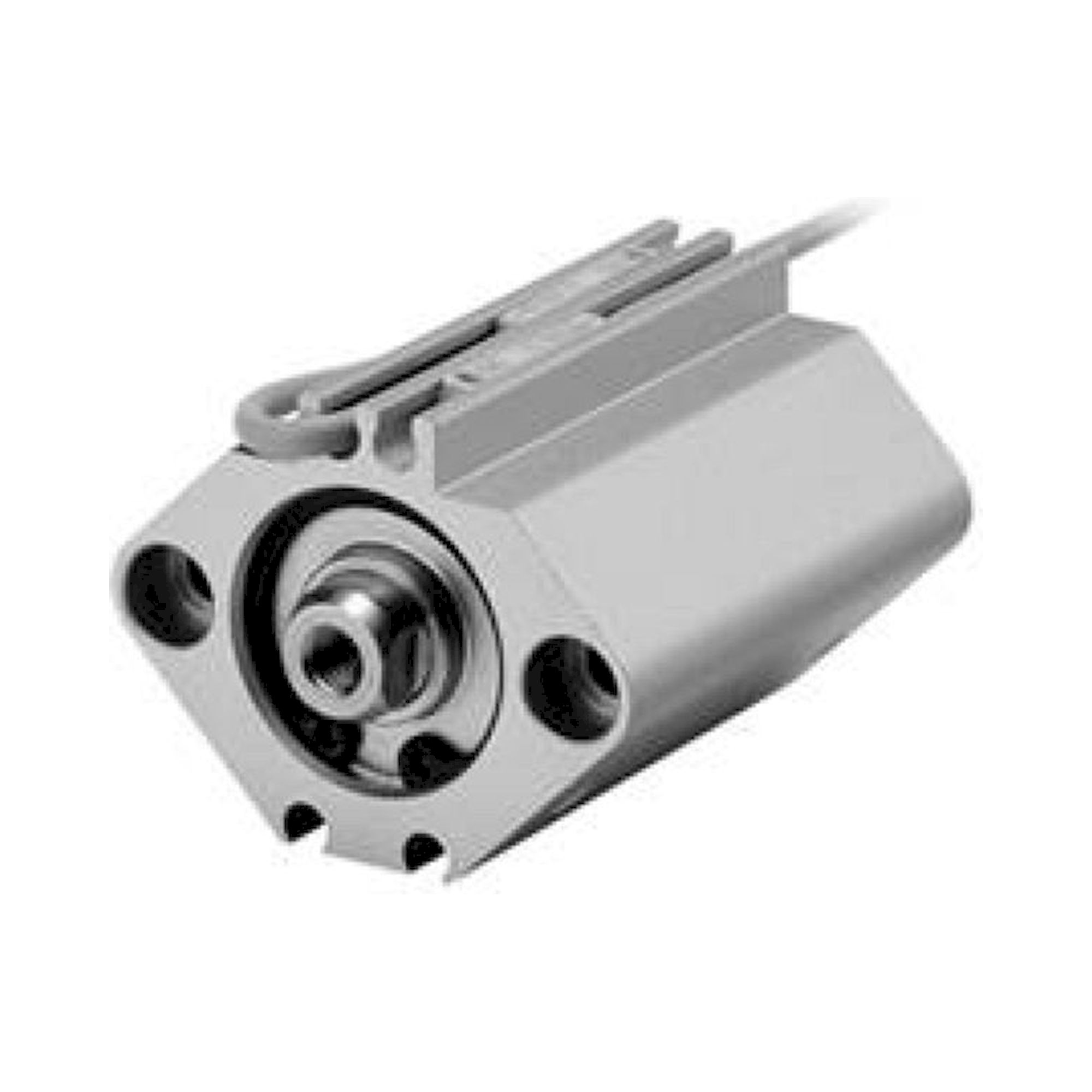 SMC CDQ2D25-25DZ. C(D)Q2, Compact Cylinder, Double Acting, Single Rod w/Auto Switch Mounting Groove