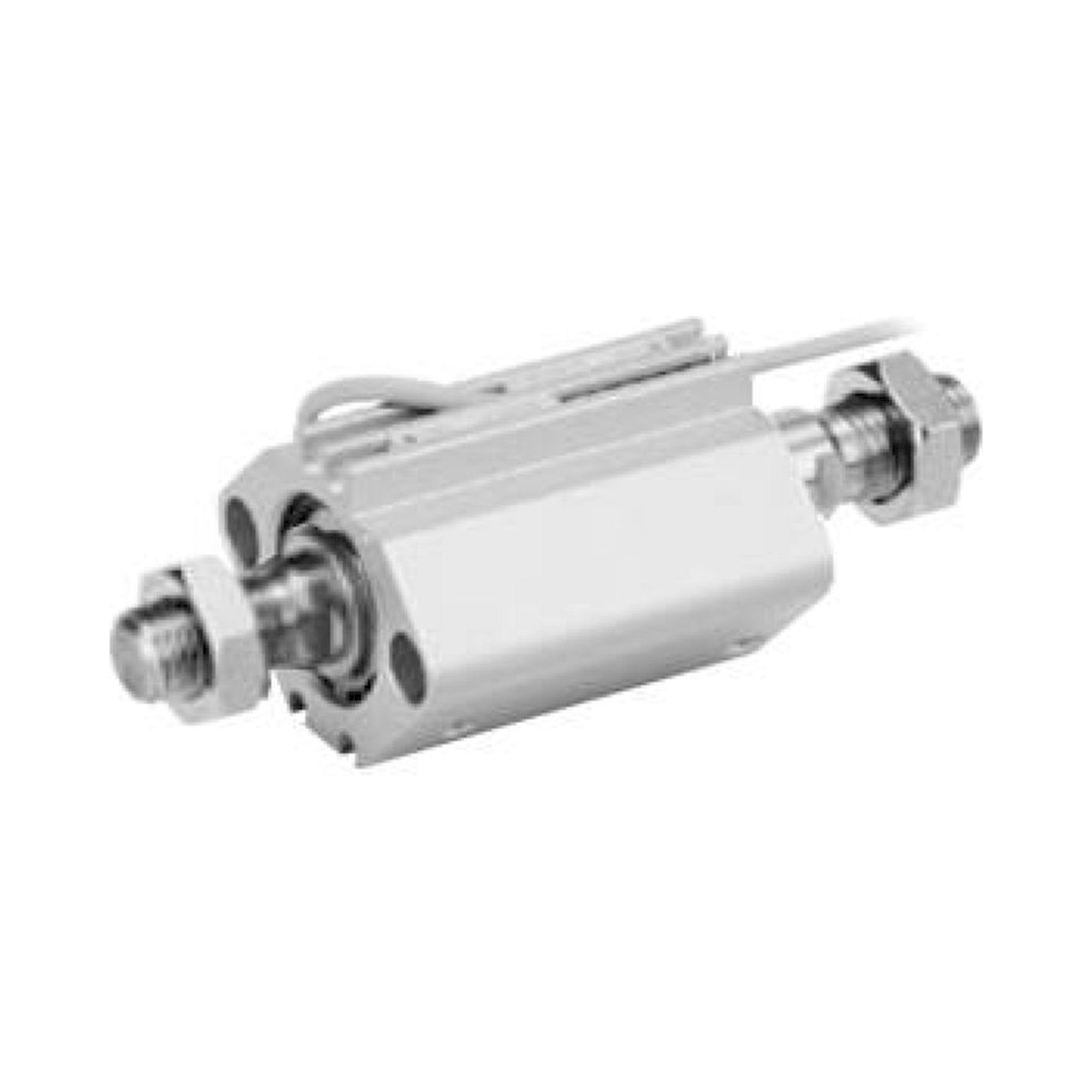 SMC CDQ2WB25-50DZ. C(D)Q2W, Compact Cylinder, Double Acting Double Rod w/Auto Switch Mounting Groove