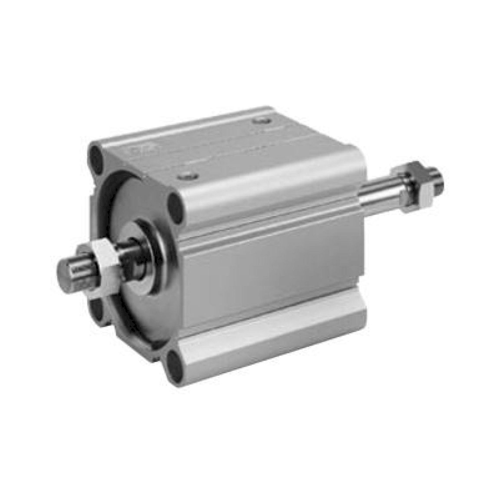 SMC CDQ2WB140-200DCZ. C(D)Q2WB, Compact Cylinder, Double Acting Double Rod, Large Bore w/Auto Switch Mounting Groove