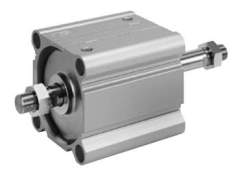 SMC CQ2WB125-100DCZ. C(D)Q2WB, Compact Cylinder, Double Acting Double Rod, Large Bore w/Auto Switch Mounting Groove