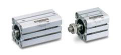 SMC CDQSB12-10S. C(D)QS, Kompaktzylinder, einfachwirkend, Federkraft ein- / ausgefahren