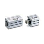 SMC CDQSB20-25DM. C(D)QS, Kompaktzylinder, doppeltwirkend, Standardkolbenstange