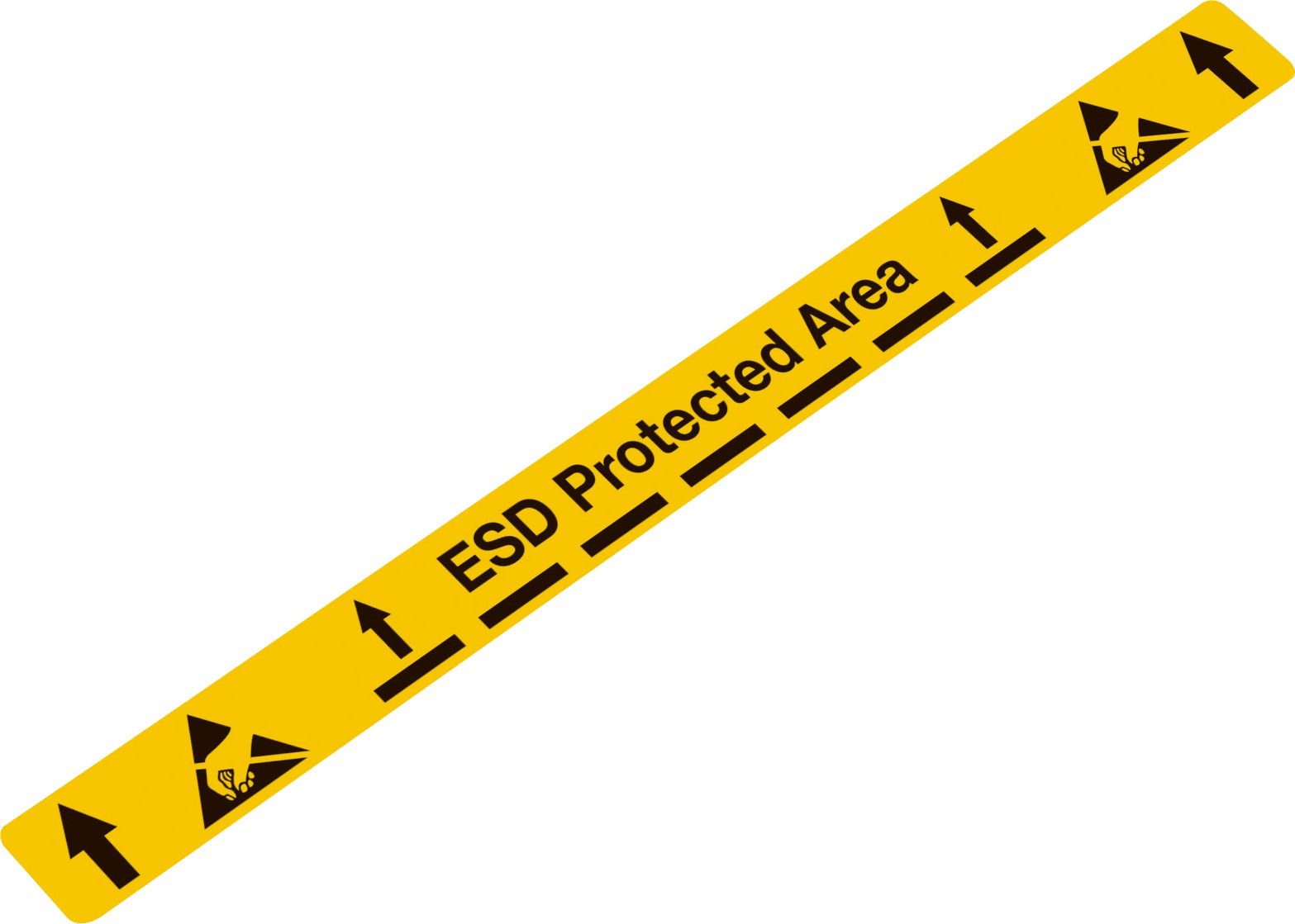 Bodenmarkierungsstücke ESD Protected Area, PET, innen - A1-ESD C-221-190-50-CFG
