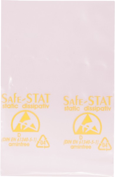 Sachet Pink-Poly , 100 µm, logo ESD