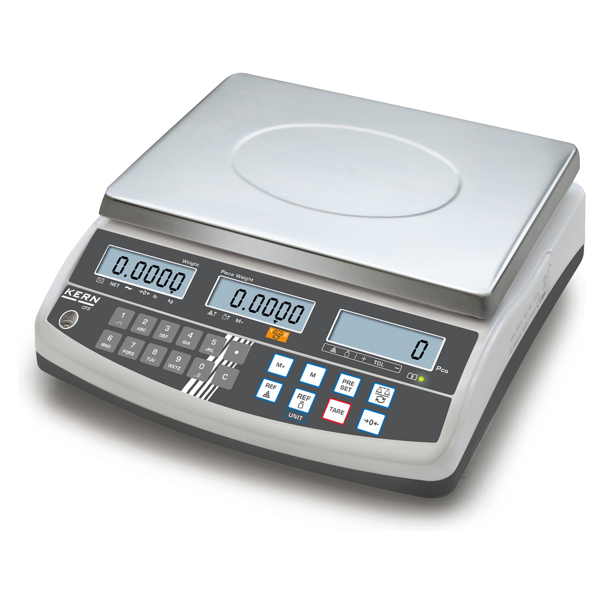 Zählwaage 15 kg Ablesbarkeit 0,0002 kg - KERN CFS 15K0.2