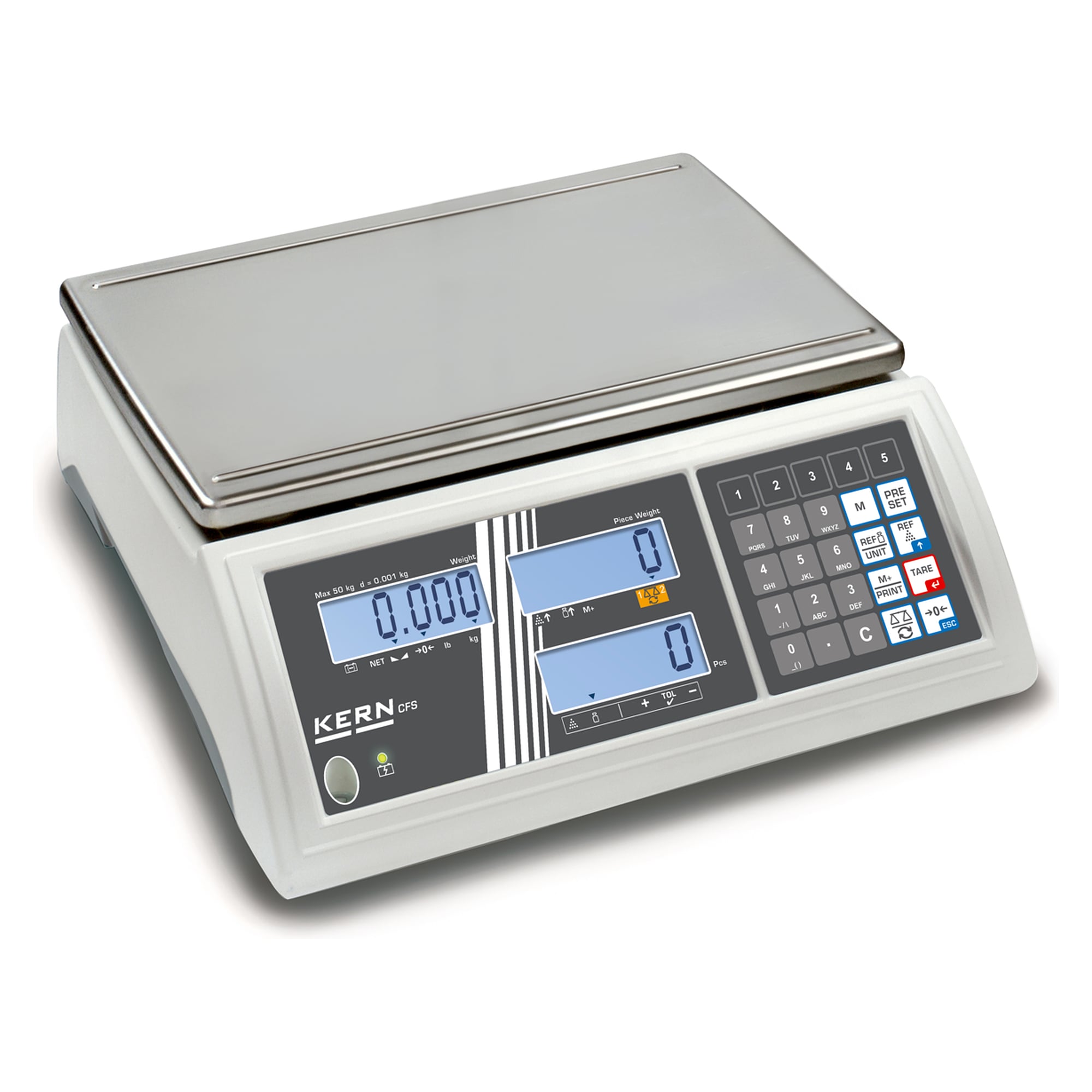 Zählwaage 50 kg Ablesbarkeit 0,001 kg - KERN CFS 50K-3