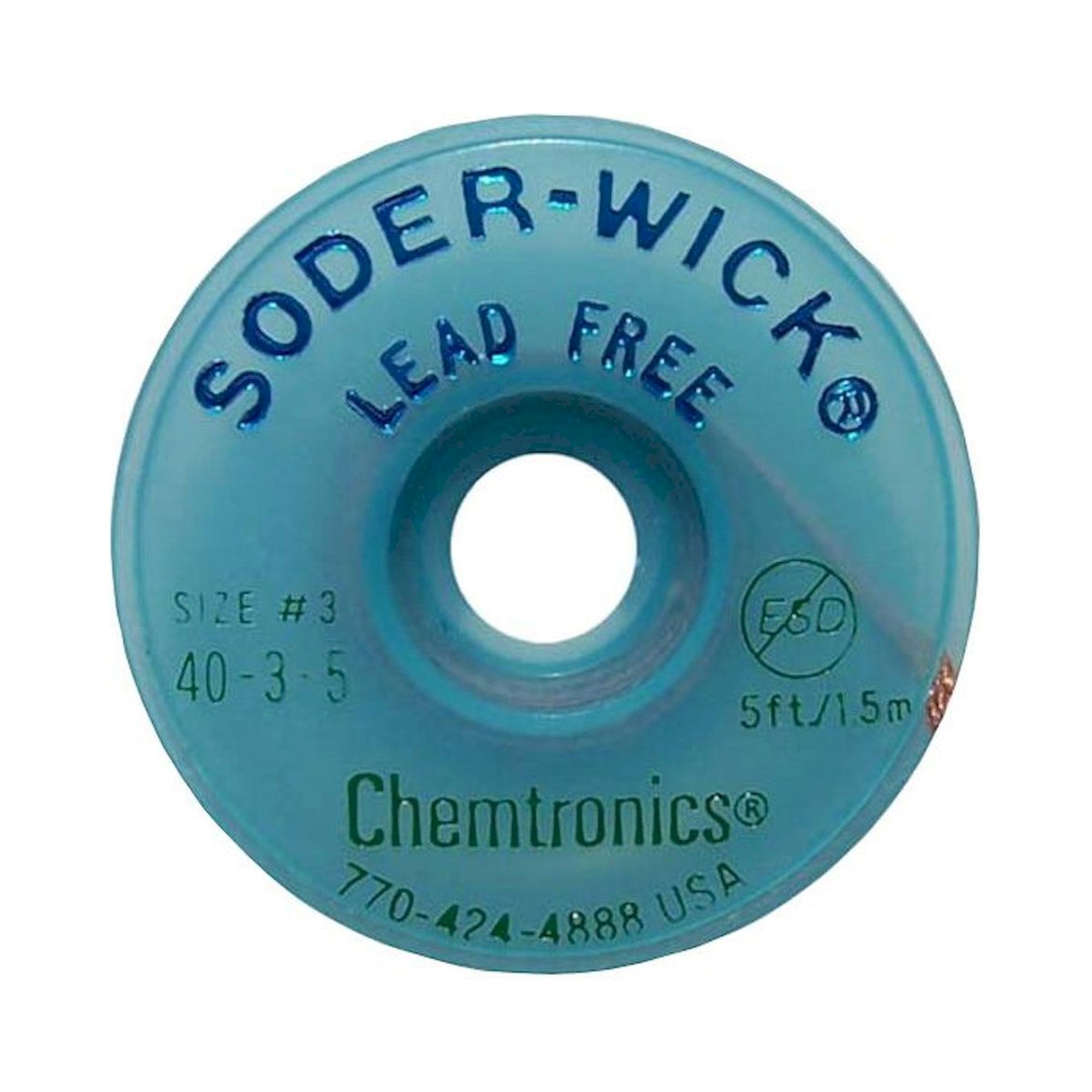 Chemtronics SW40-2-10. ESD-Entlötlitze, 1,5mmx3m