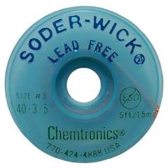 Chemtronics SW40-2-10. ESD Desoldering braid, 1,5mmx3m