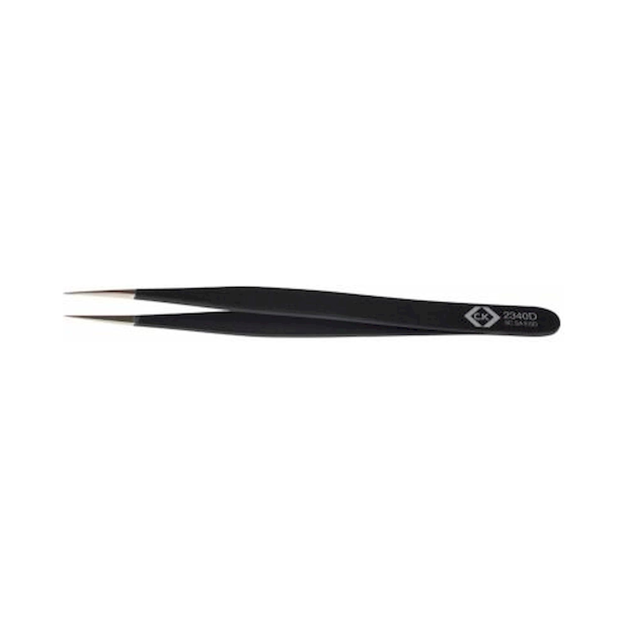 C.K T2340D. ESD Precision tweezers, straight, type 3C.SA ESD, 110 mm