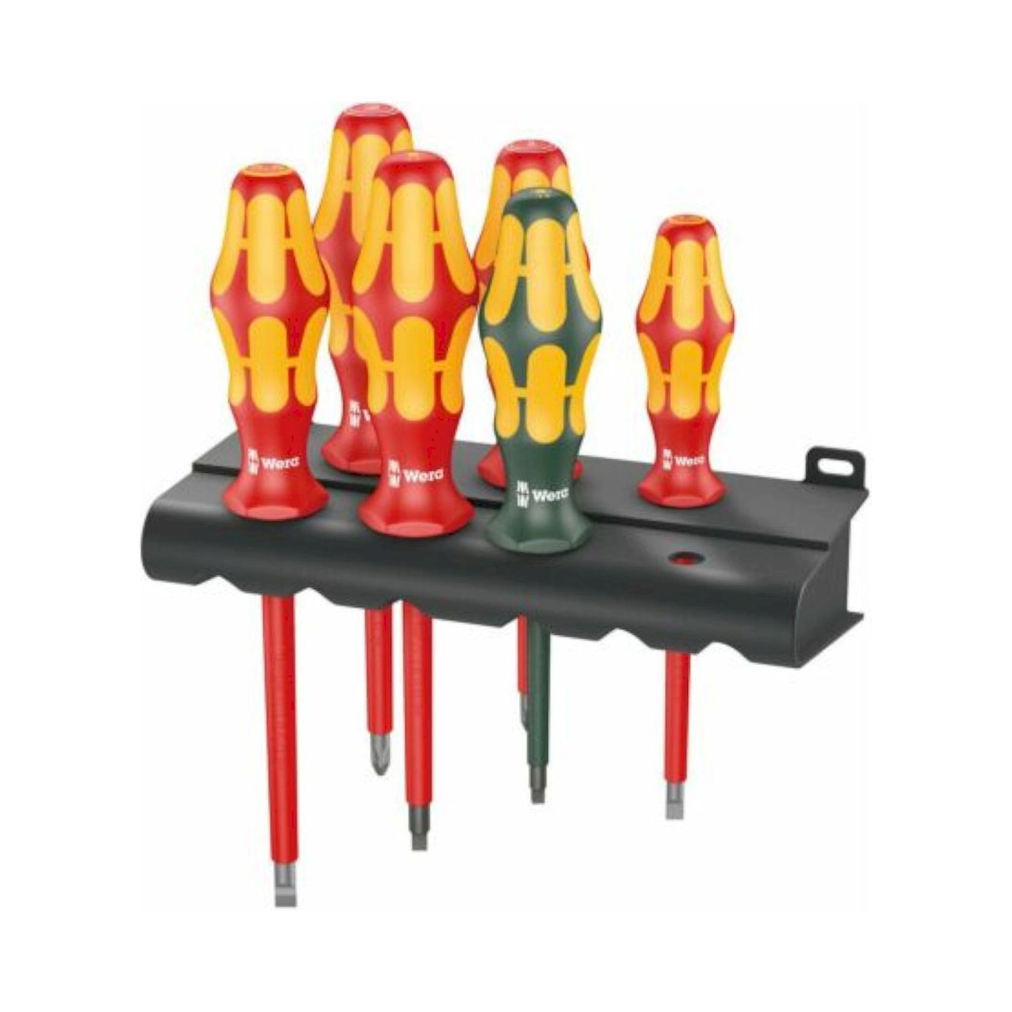 Wera 05347777001. Schraubendrehersatz Kraftform Plus Serie 100 + Rack, 6-teilig