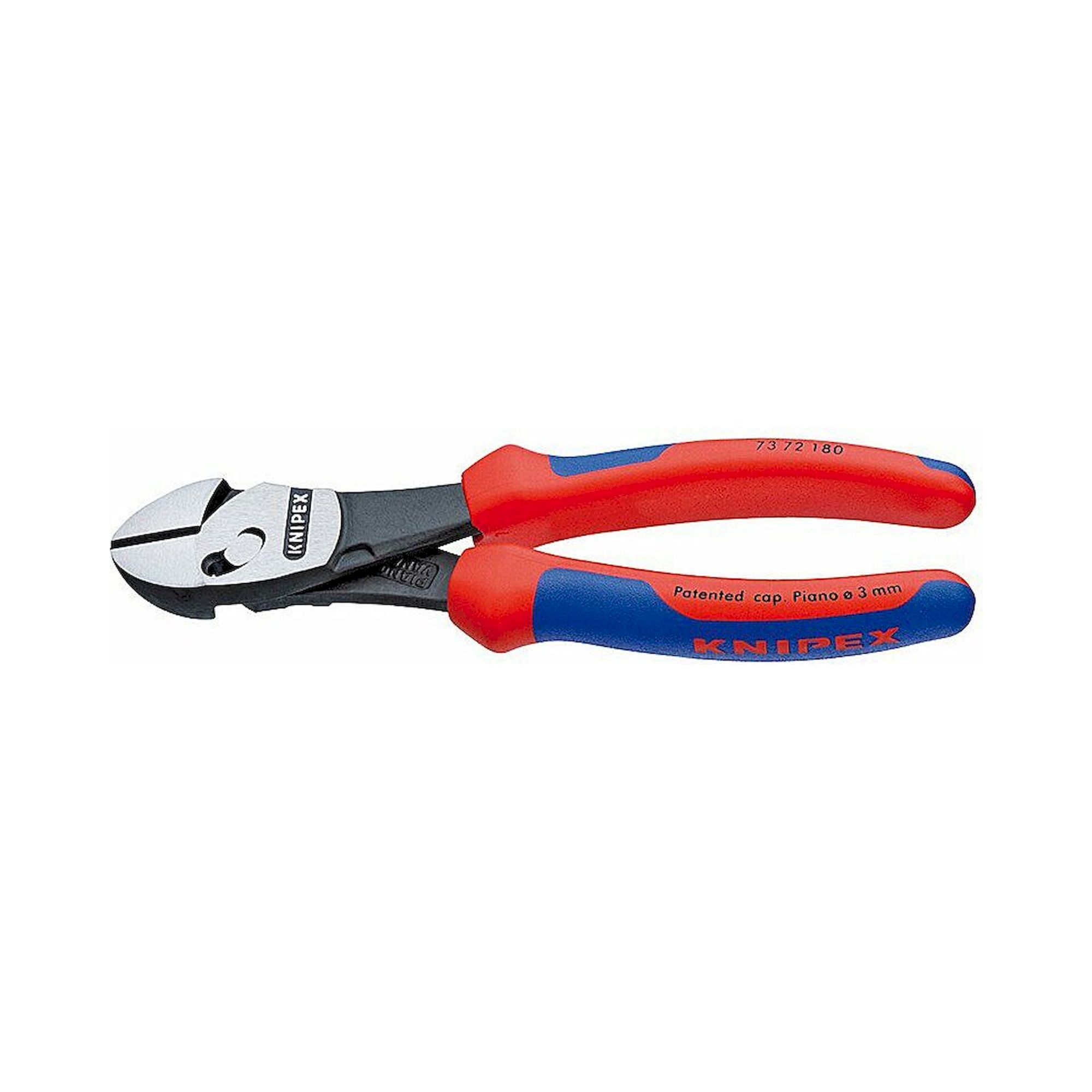 Knipex 73 72 180. TwinForce high-performance side cutter, black atramentized, 180 mm