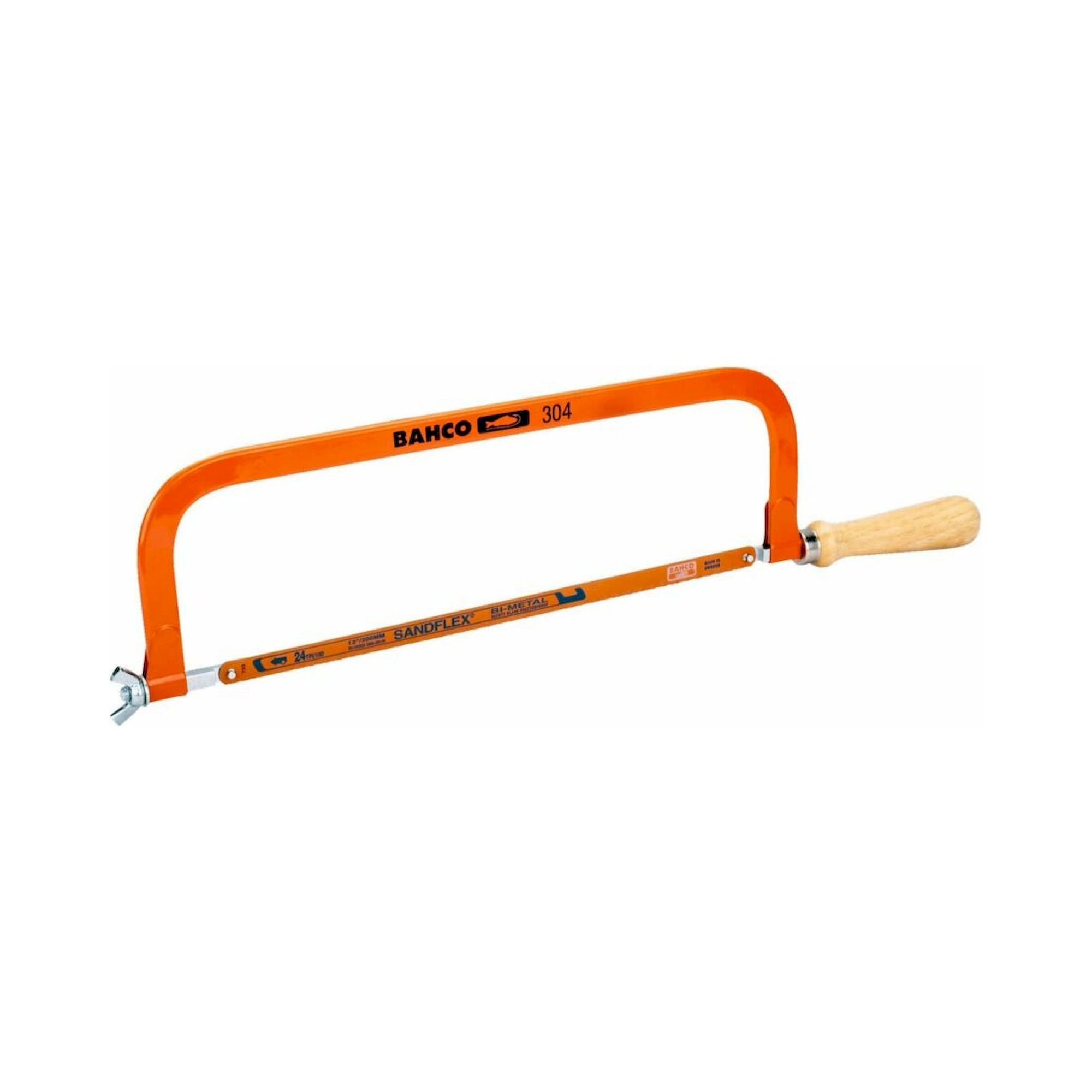 Bahco 304. Traditioneller Metallsägebogen 517 mm