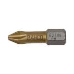 Bahco 62TIN/PH2. 1/4" Schrauber-Bit (TIN), Phillips PH2, 25 mm, 10er Pack