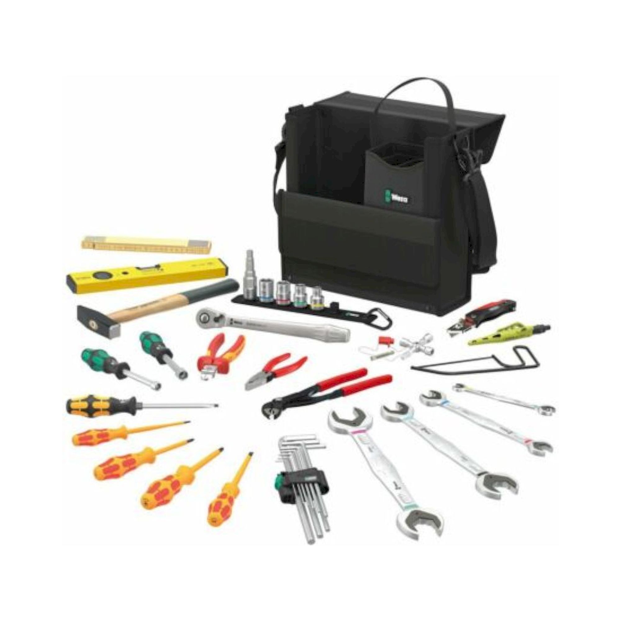 Wera 05136071001. Werkzeugsatz für Sanitär-, Heizungs- und Klimatechnik, 36-teilig