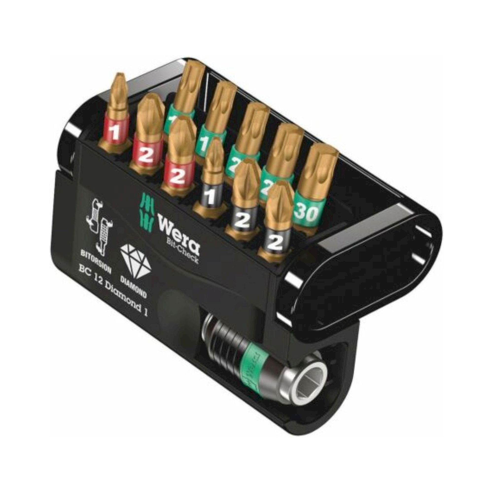 Wera 05057421001. Bit-Check 12 Diamond 1, 12-teilig