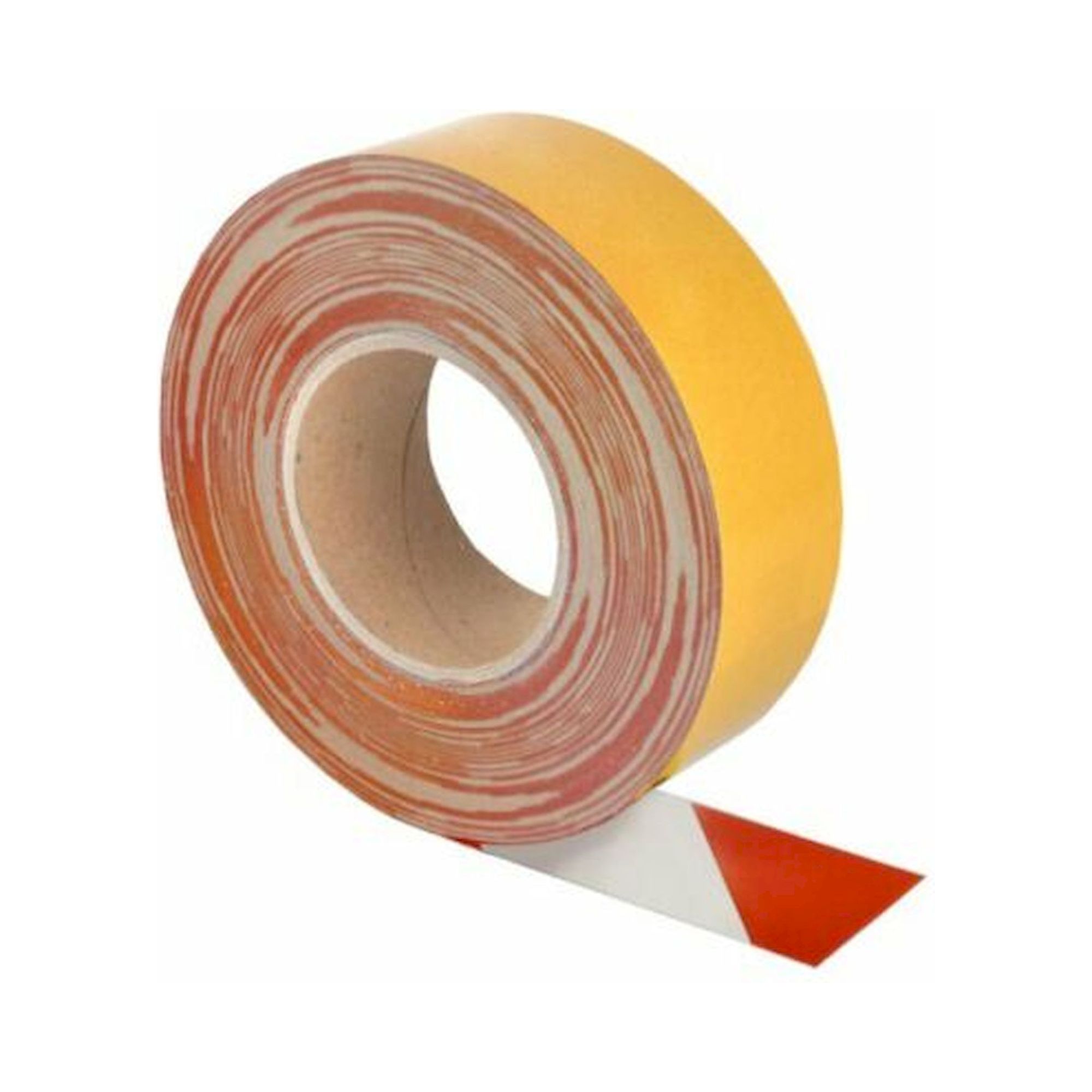 1A Tapes 5125.18.BF050-10-LI. WT-5125BF Warnband rot/weiß bedruckt linksw. 50mm x 10m