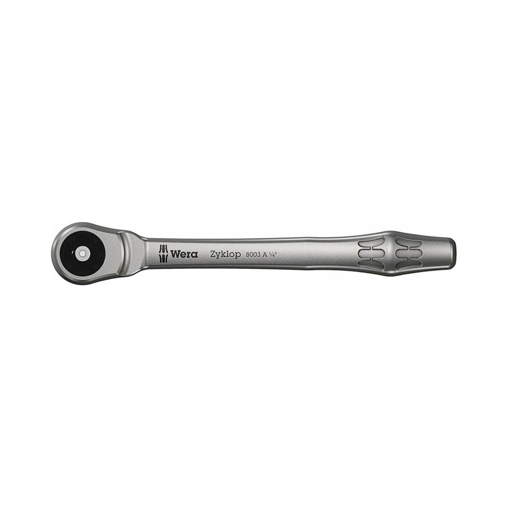 Wera 05004003001. Metal-Knarre mit Durchsteckvierkant mit 1/4"-Antrieb, 1/4" x 141 mm