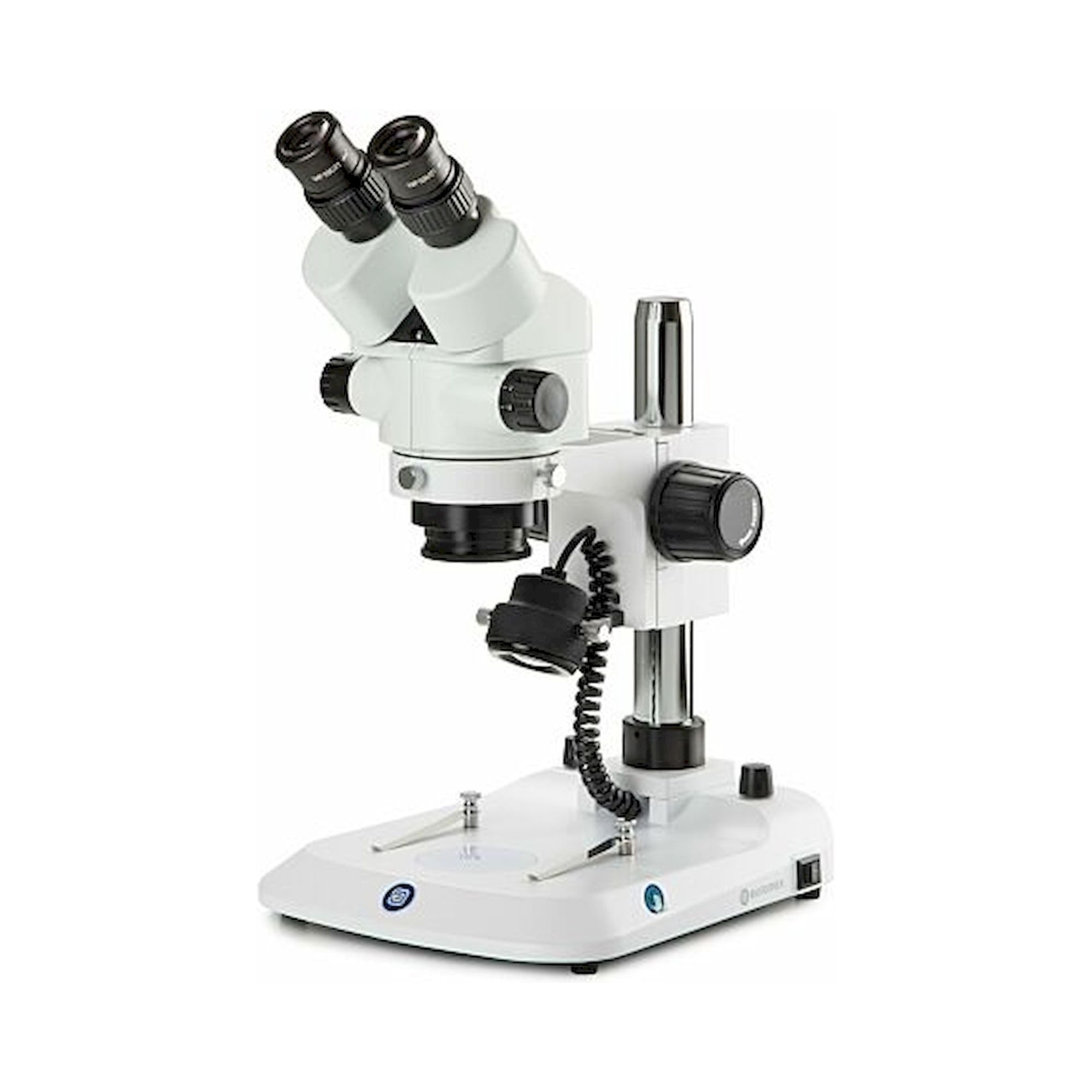 Euromex SB.1702-P. Stereomikroskop StereoBlue EVO 1702-P, binokular, 0,5x - 5,5x Zoom, Säulenstativ, LED-Beleuchtung