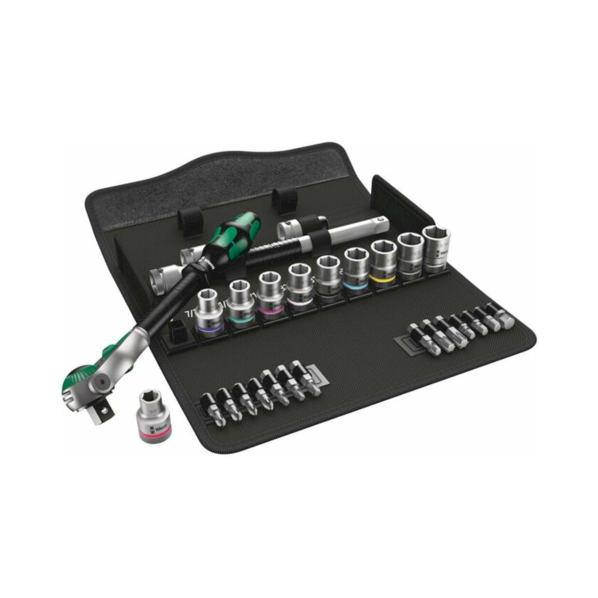 Wera 05004079001. Speed-Knarrensatz, 1/2"-Antrieb, zöllig, 28-teilig