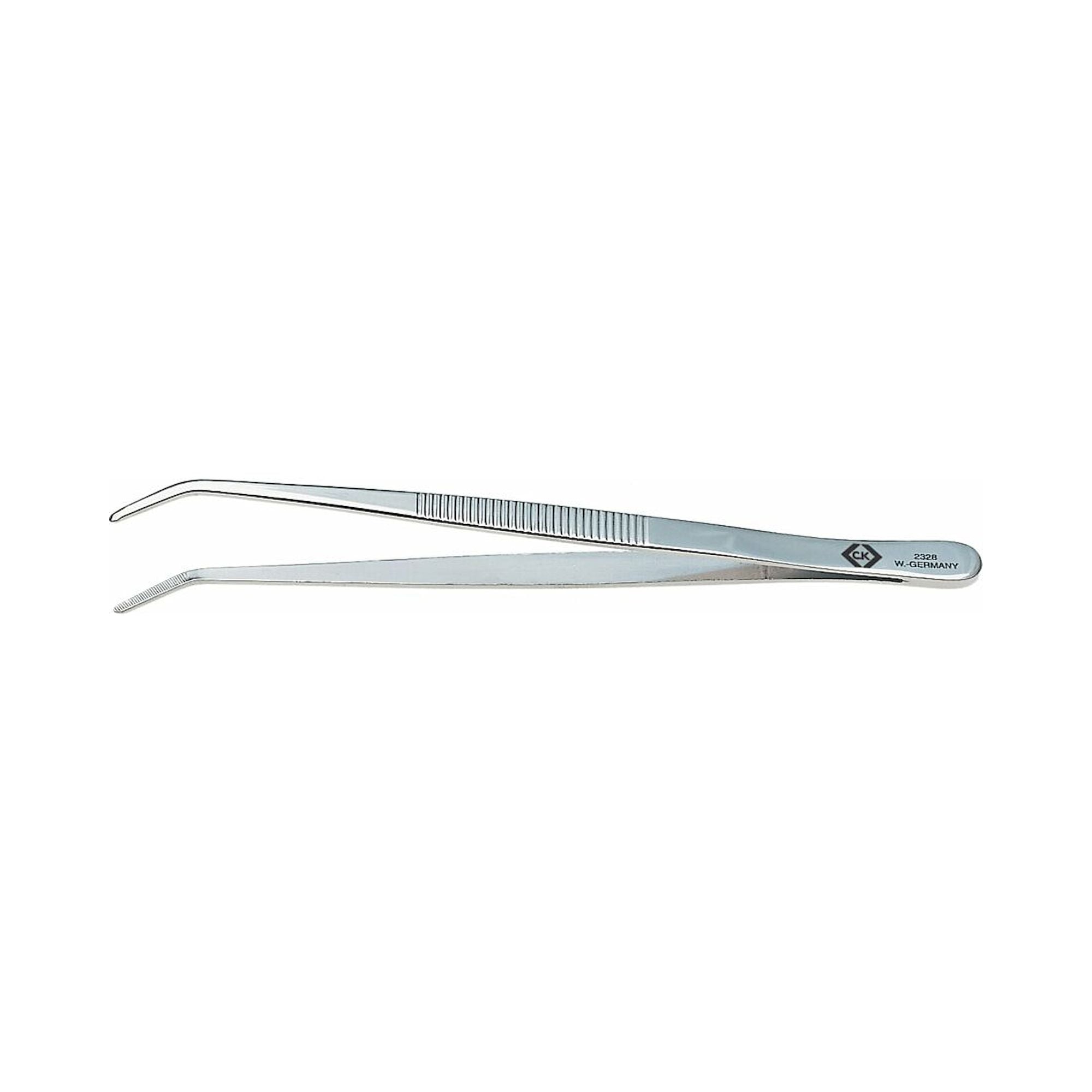 C.K T2328. Radio tweezers, curved, 155 mm