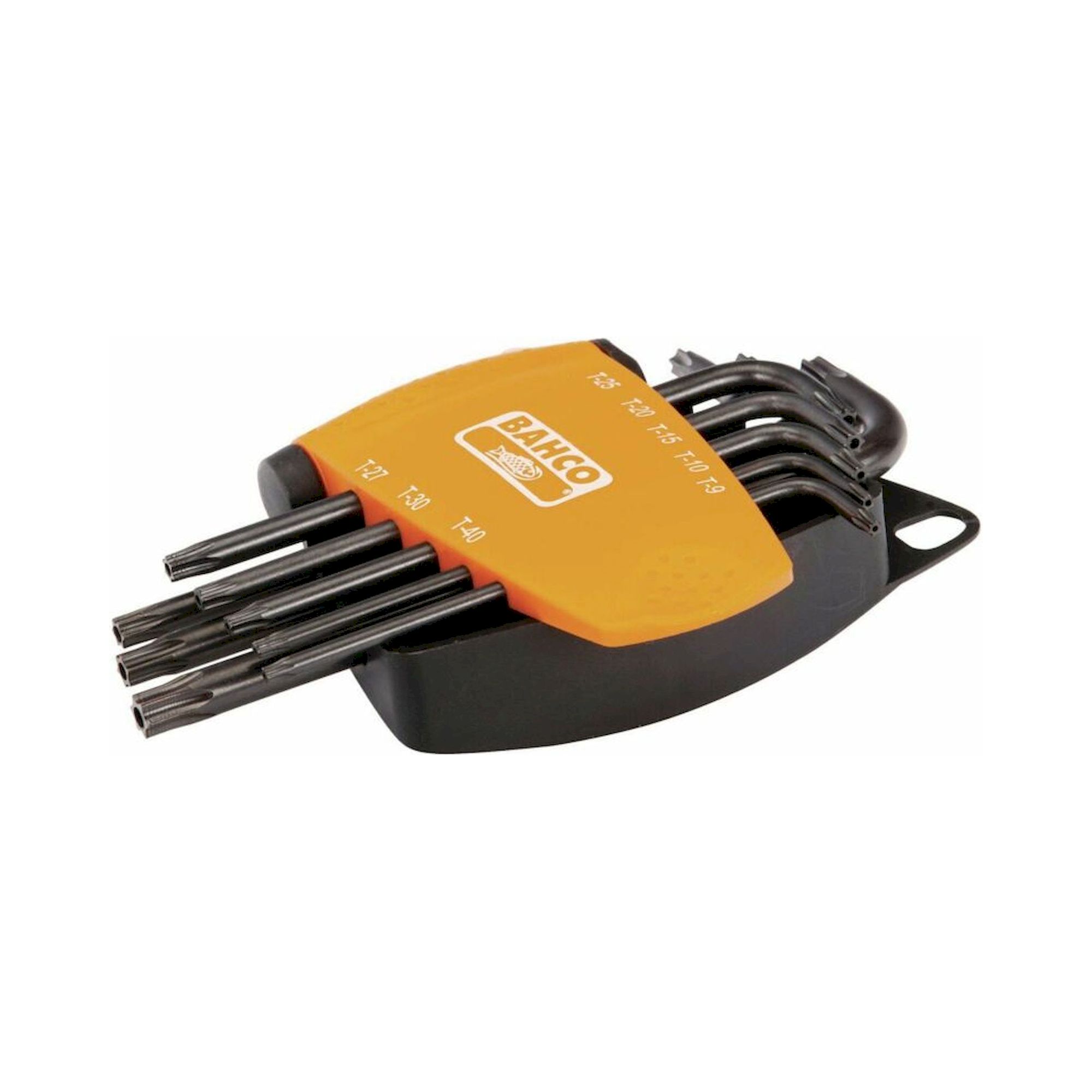 Bahco BE-8675. Torx TR (Tamper Resistant), Offset screwdriver set, phosphated, 8 pieces