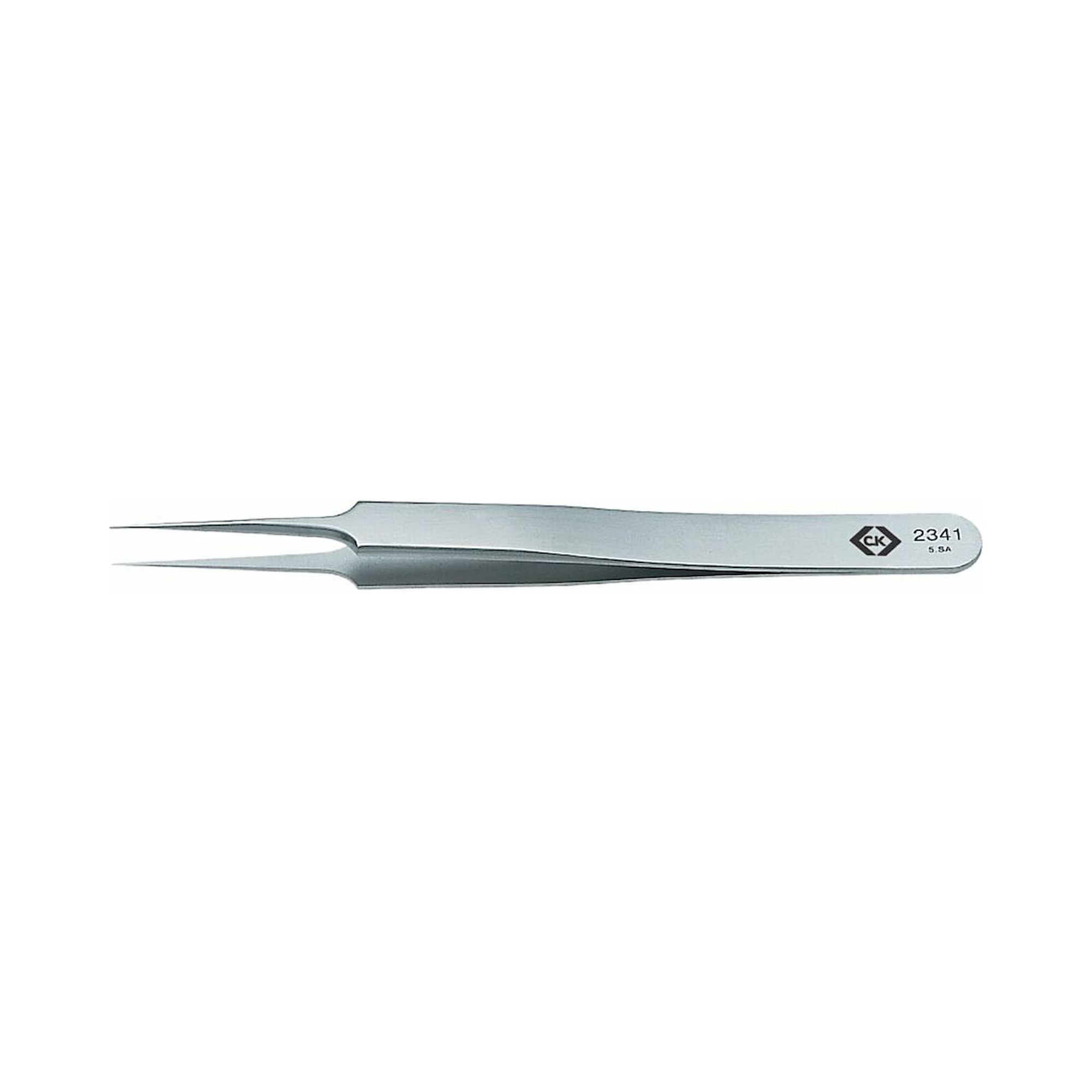C.K T2341. Precision tweezers, straight, type 5.SA, 110 mm