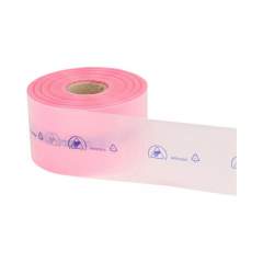 ESD-Schlauchfolie rosa permanent ableitend, Rolle, 250 m x 150 mm, Stärke 0,09 mm