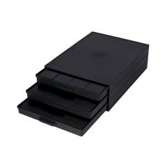 Licefa 8900041. ESD SMD Schrank 340/22 ESD-CON, 3 Schubladen á 16x SMD Box N4, schwarz