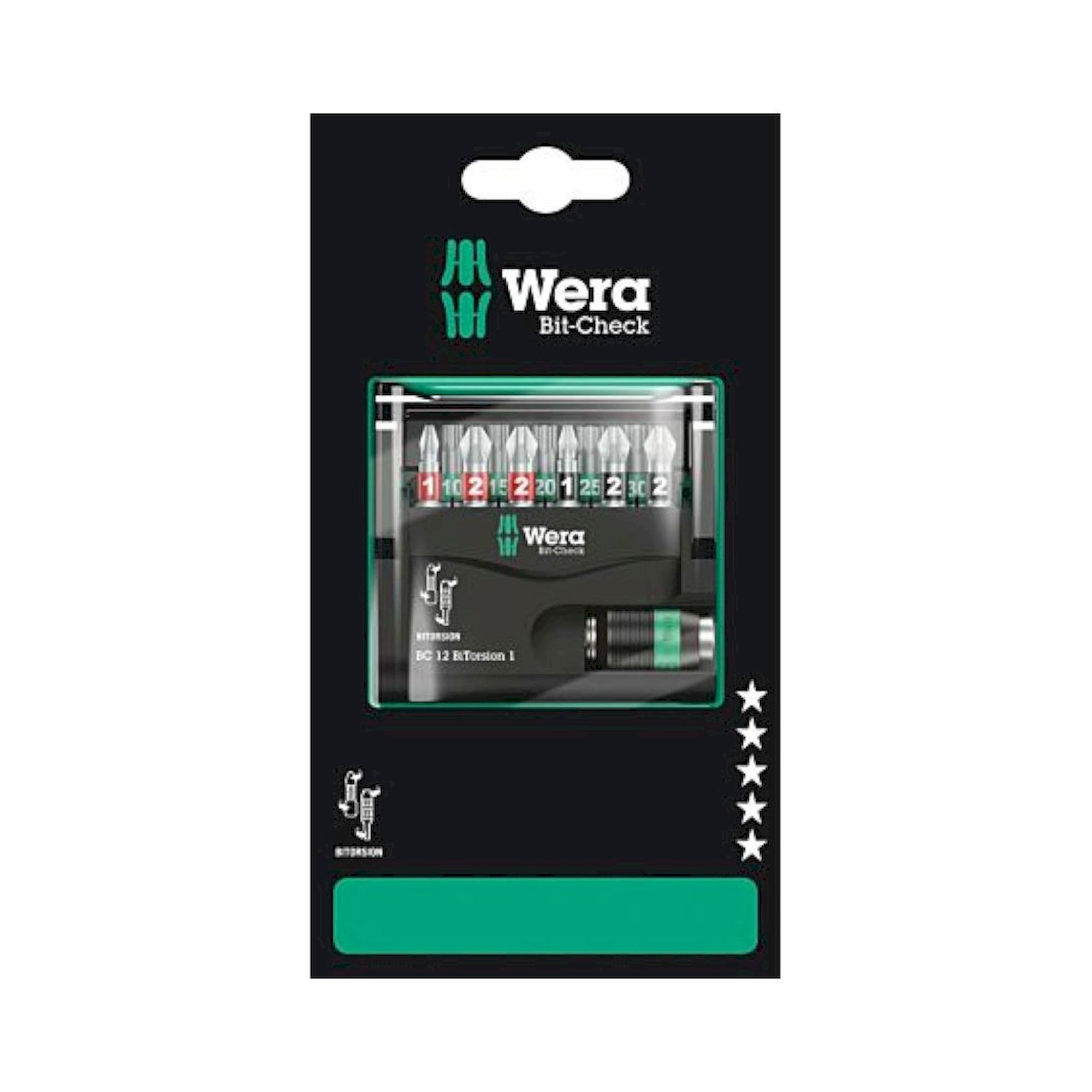 Wera 05136385001. Bit-Check 12 BiTorsion 1 SB, 12-teilig