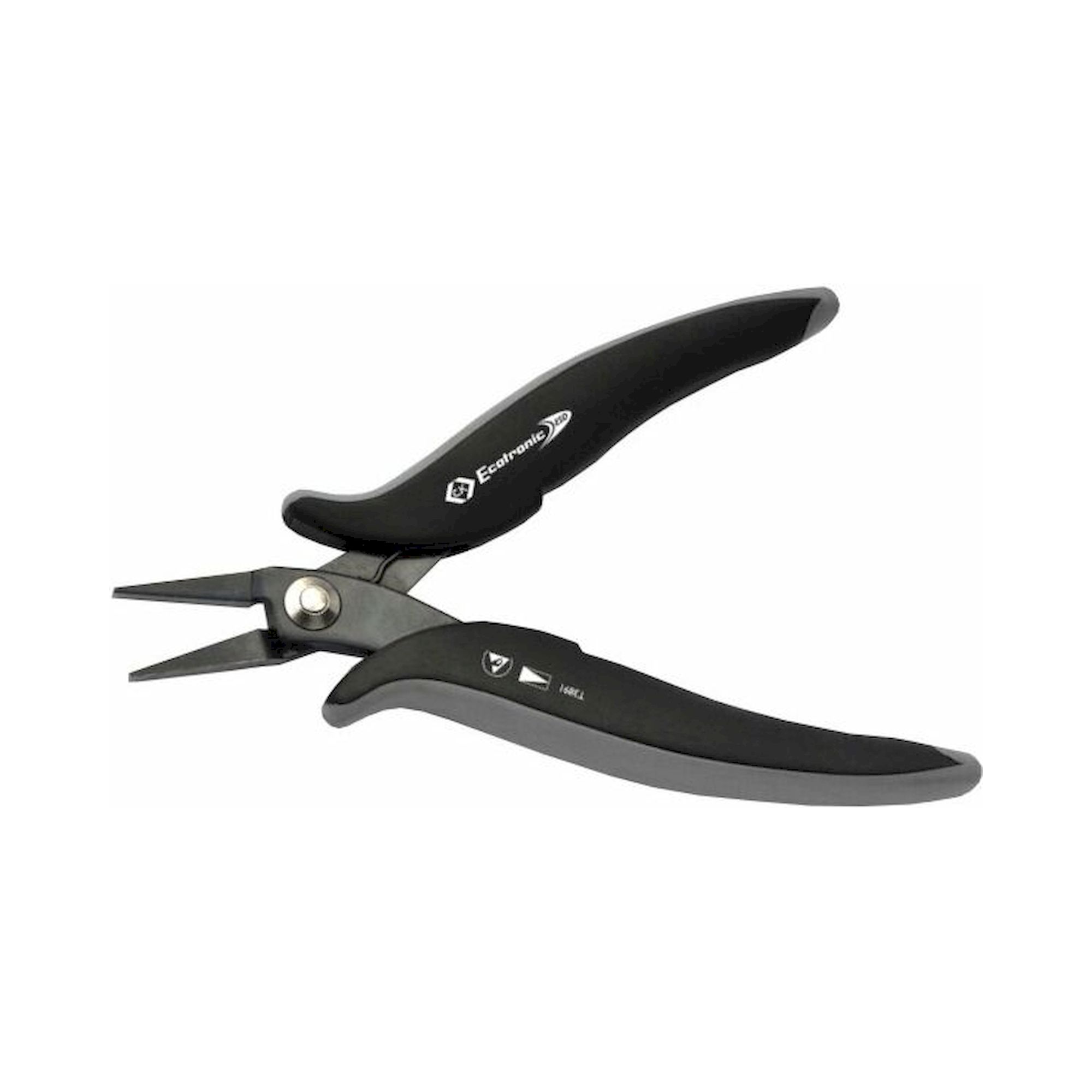 C.K T3891. Ecotronic ESD flat nose pliers, 145 mm