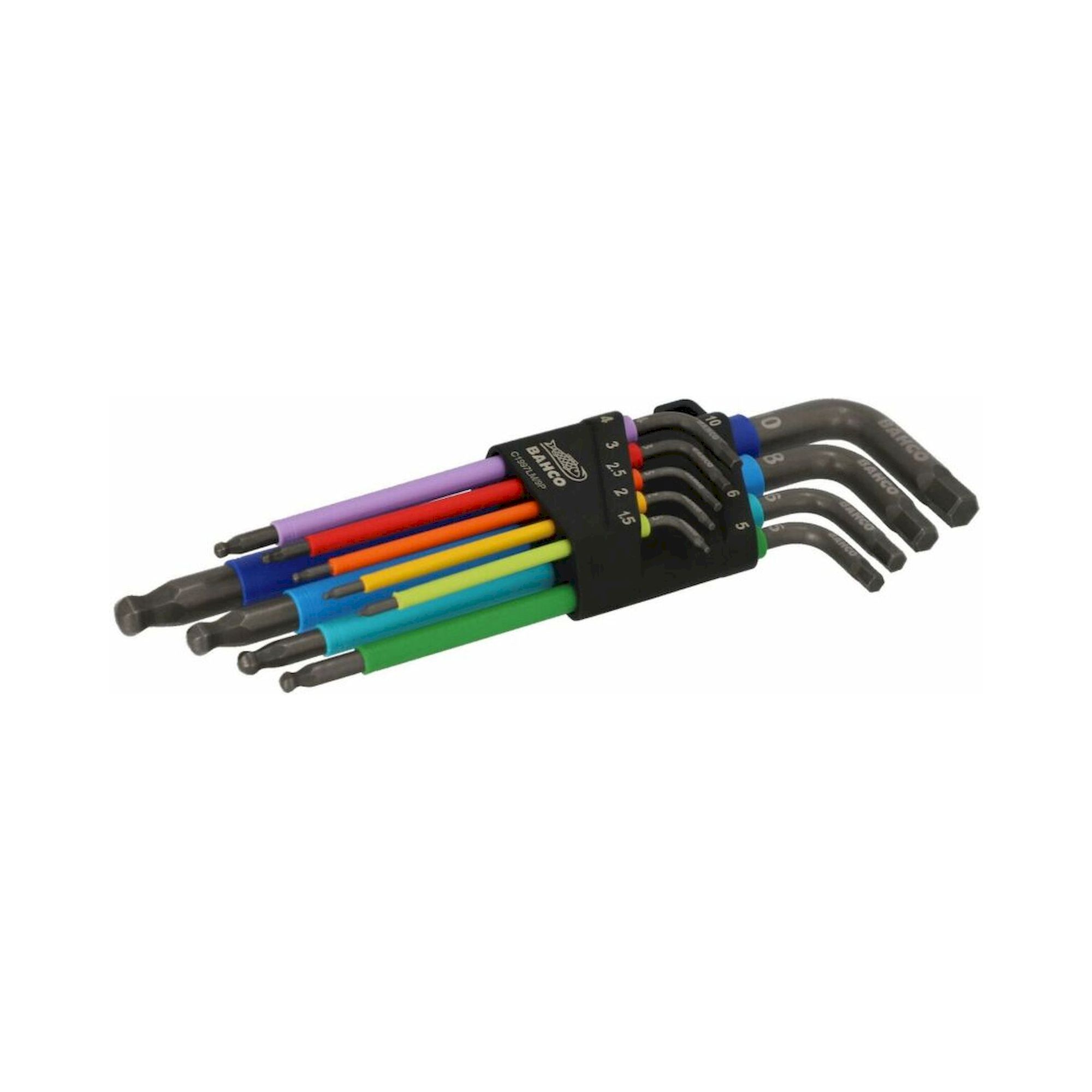 Bahco C1997LM/9P. Multicolour Winkelschraubendreher-Satz für Innensechskantschrauben