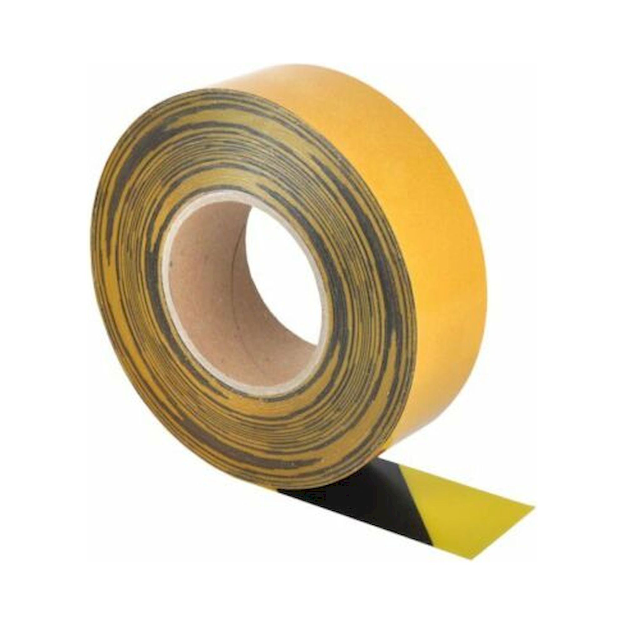 1A Tapes 5125.17.BF075-10-LI. WT-5125BF Warnband gelb/schwarz bedruckt linksw. 75mm x 10m