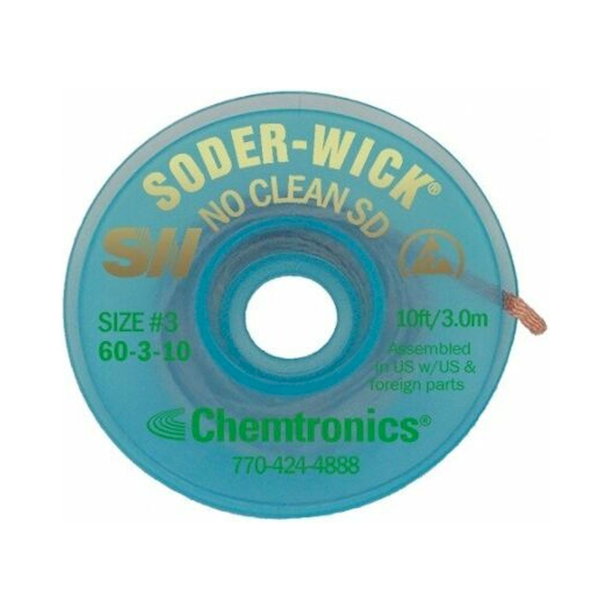 Chemtronics SW60-3-10. ESD-Entlötlitze Soder-Wick®, halogenfrei