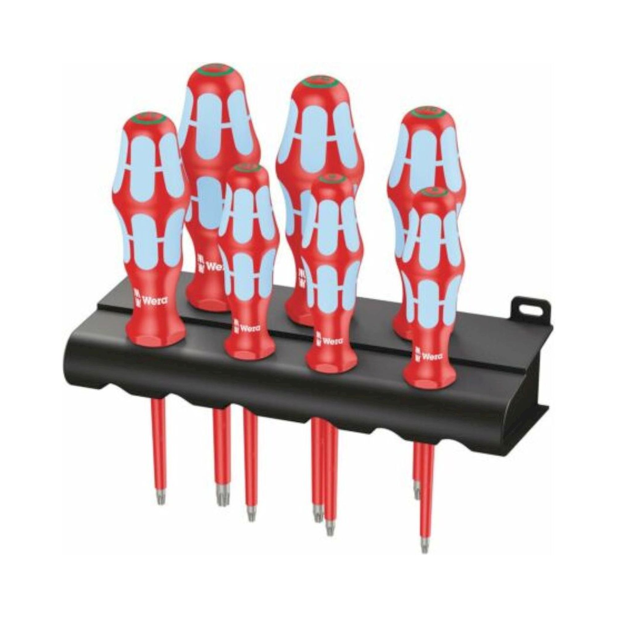 Wera 05022767001. Schraubendrehersatz, Edelstahl + Rack, 7-teilig