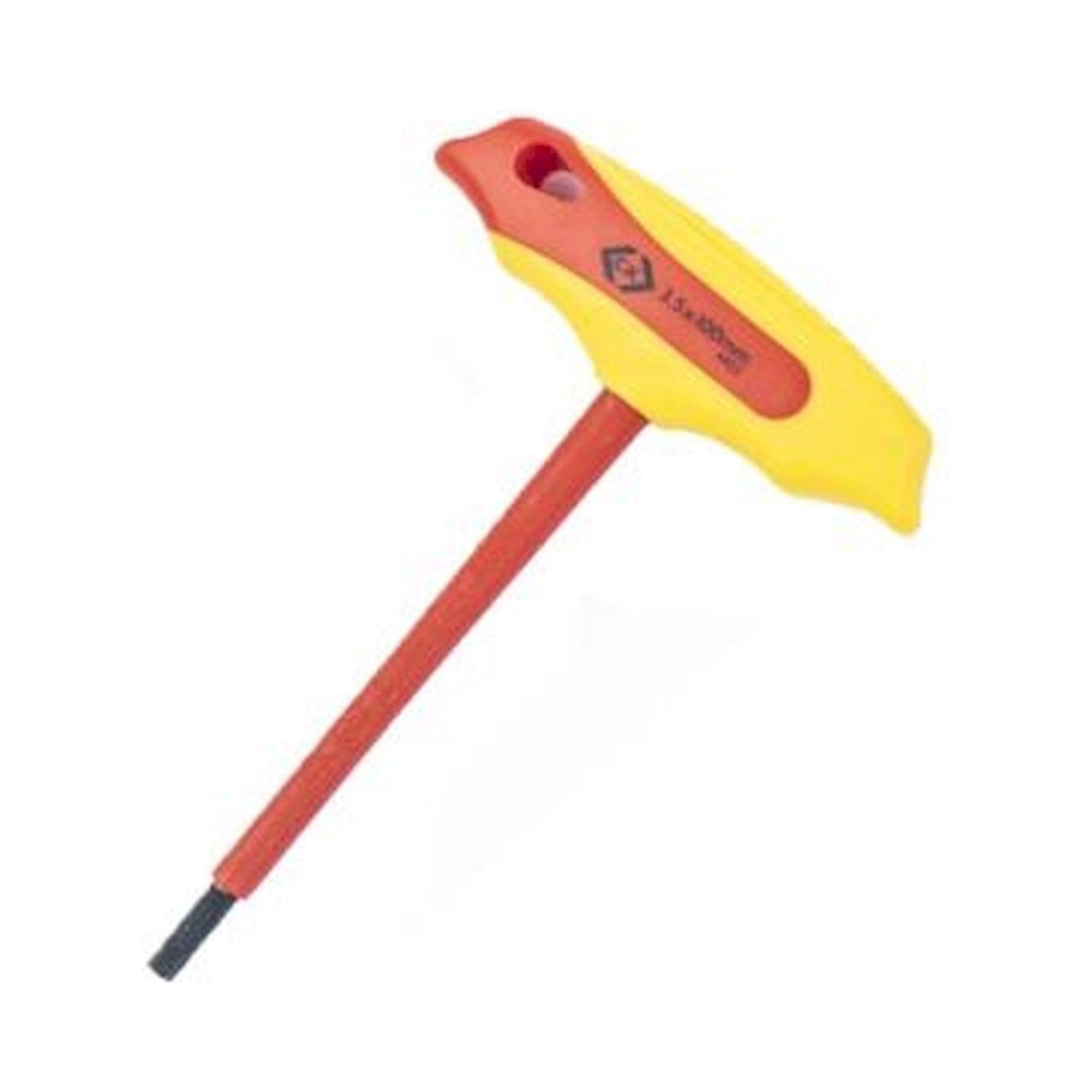 C.K T4422 035. Sechskantstiftschlüssel 3,5 mm mit T-Griff, VDE isoliert