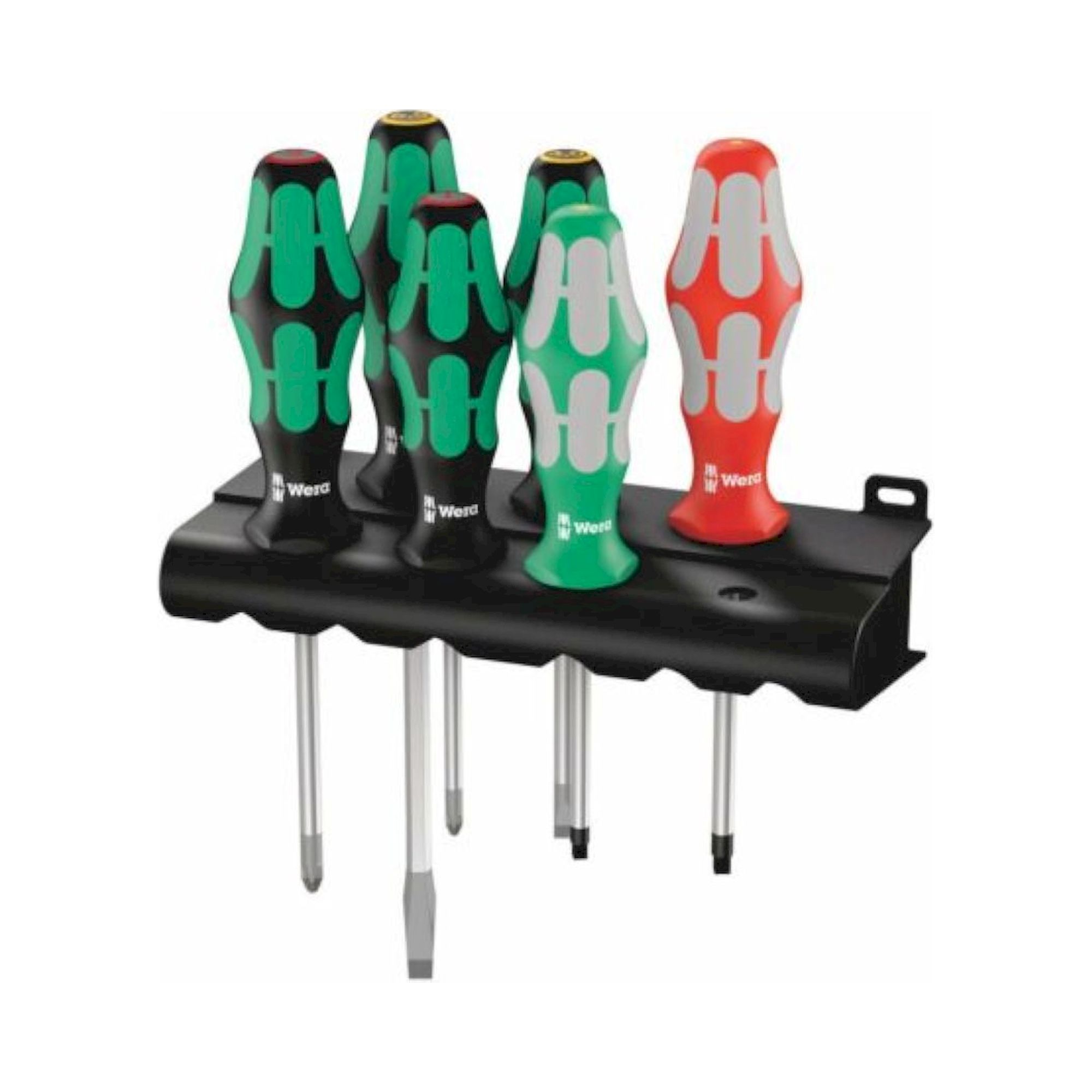 Wera 05347778001. Schraubendrehersatz + Rack, 6-teilig