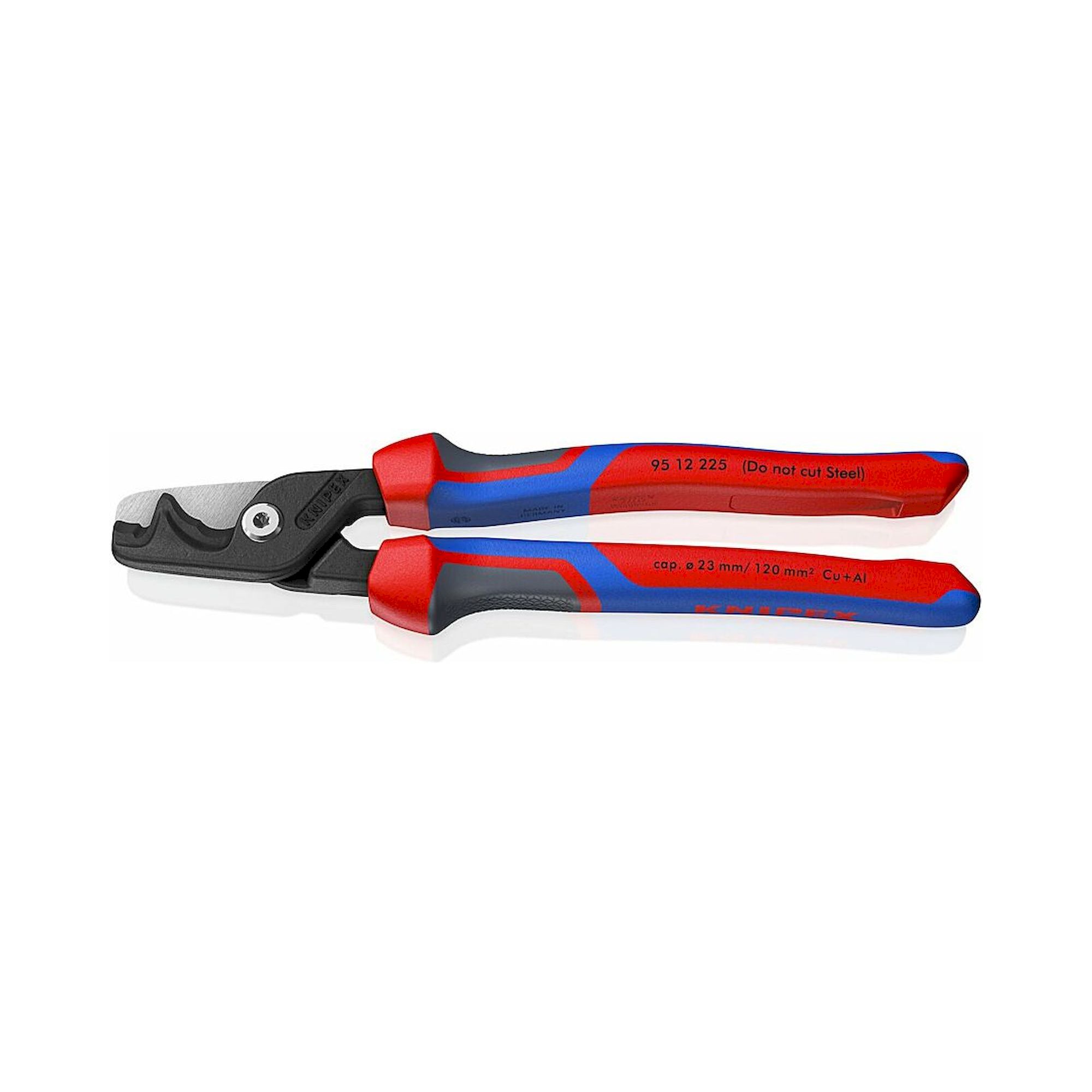 Knipex 95 12 225. StepCut XL Kabelschere mit Comfort-Griff, 225 mm