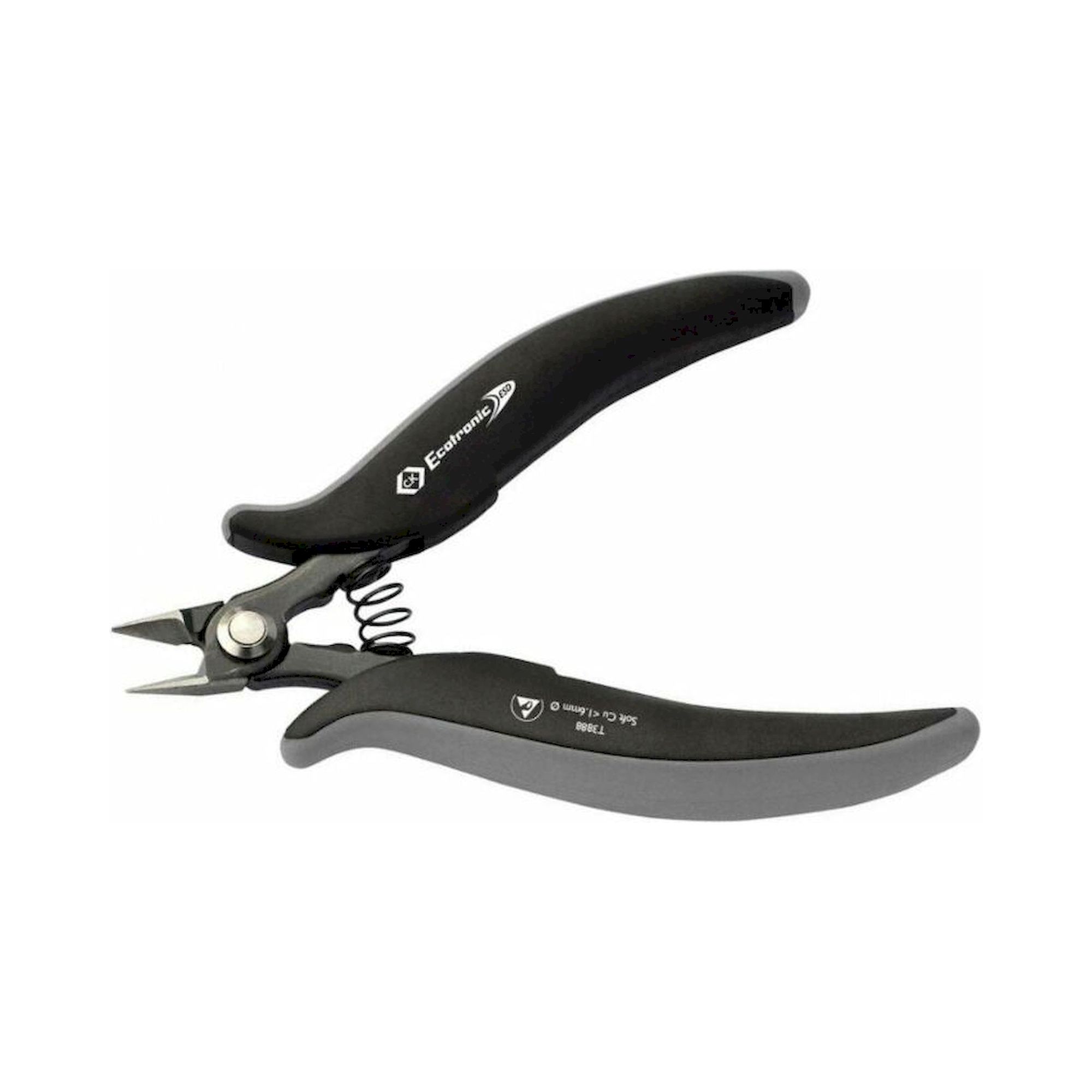 C.K T3888. Ecotronic ESD Seitenschneider, Kopf abgeflacht, 135 mm