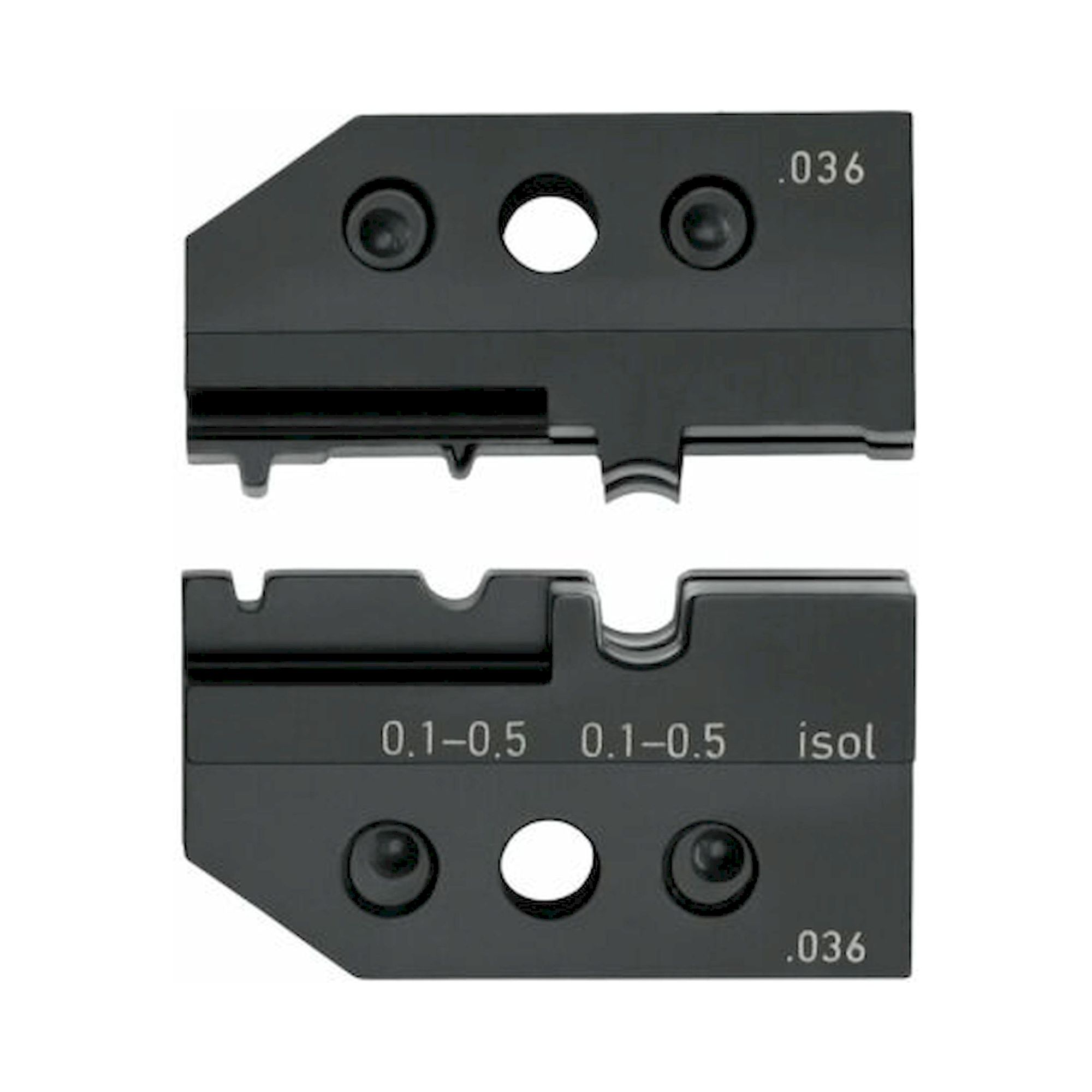 Knipex 97 49 21. Crimpeinsatz für isolierte und nicht-isolierte Verbinder, 0,1 - 0,5 mm² (AWG 20 - 10)