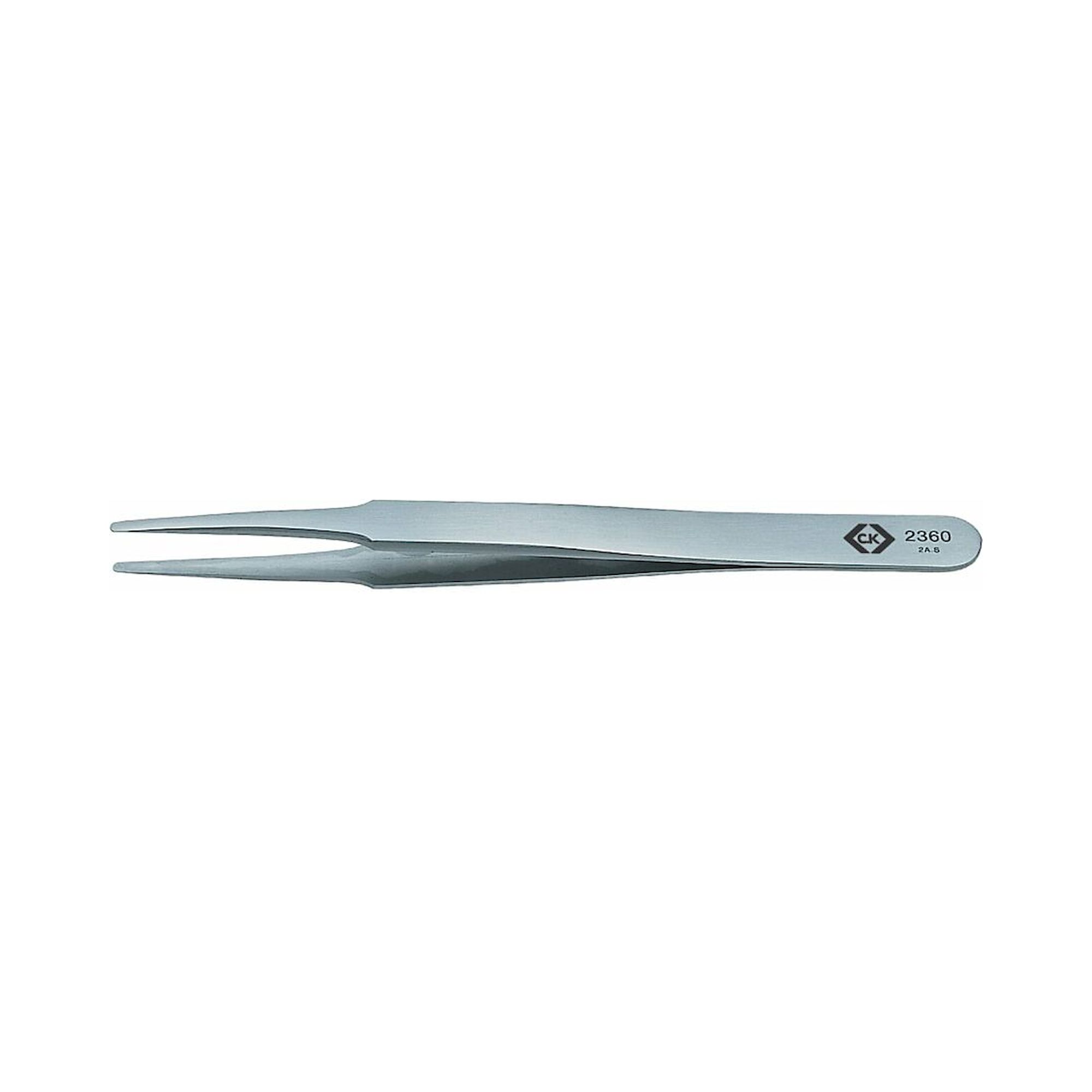 C.K T2360. Assembly tweezers, straight, type 2A.SA, 120 mm