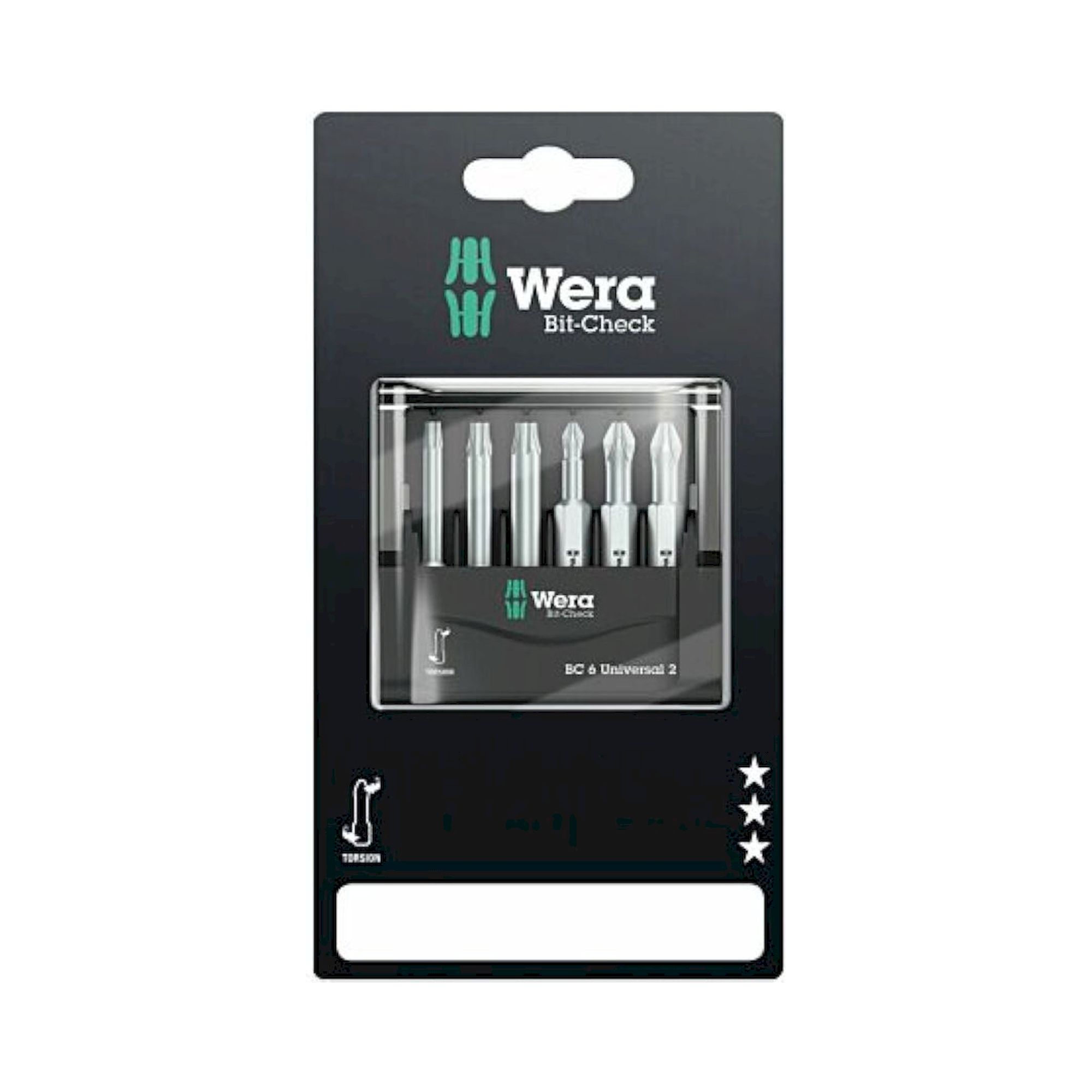 Wera 05073638001. Bit-Check 6 Universal 2 SB, 6-teilig