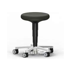Bimos 9F63R-MG01. Reinraum Hocker, mit Fußauslösung und Rollen, Kunstleder Magic schwarz