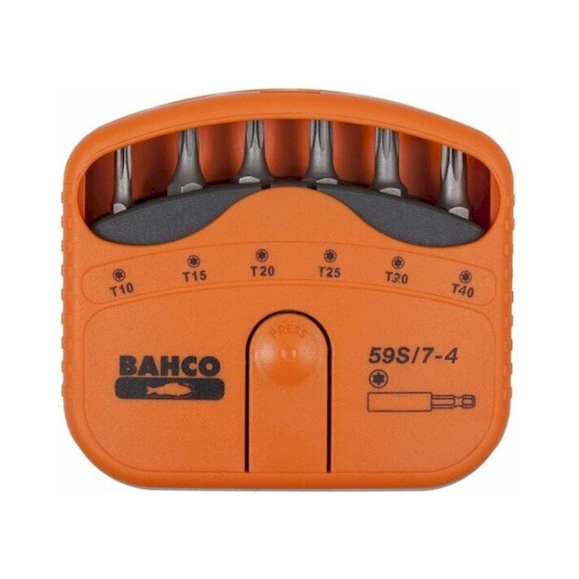 Bahco 59S/7-4. Bit-Satz, TORX®, TX10 - TX40, 7-teilig