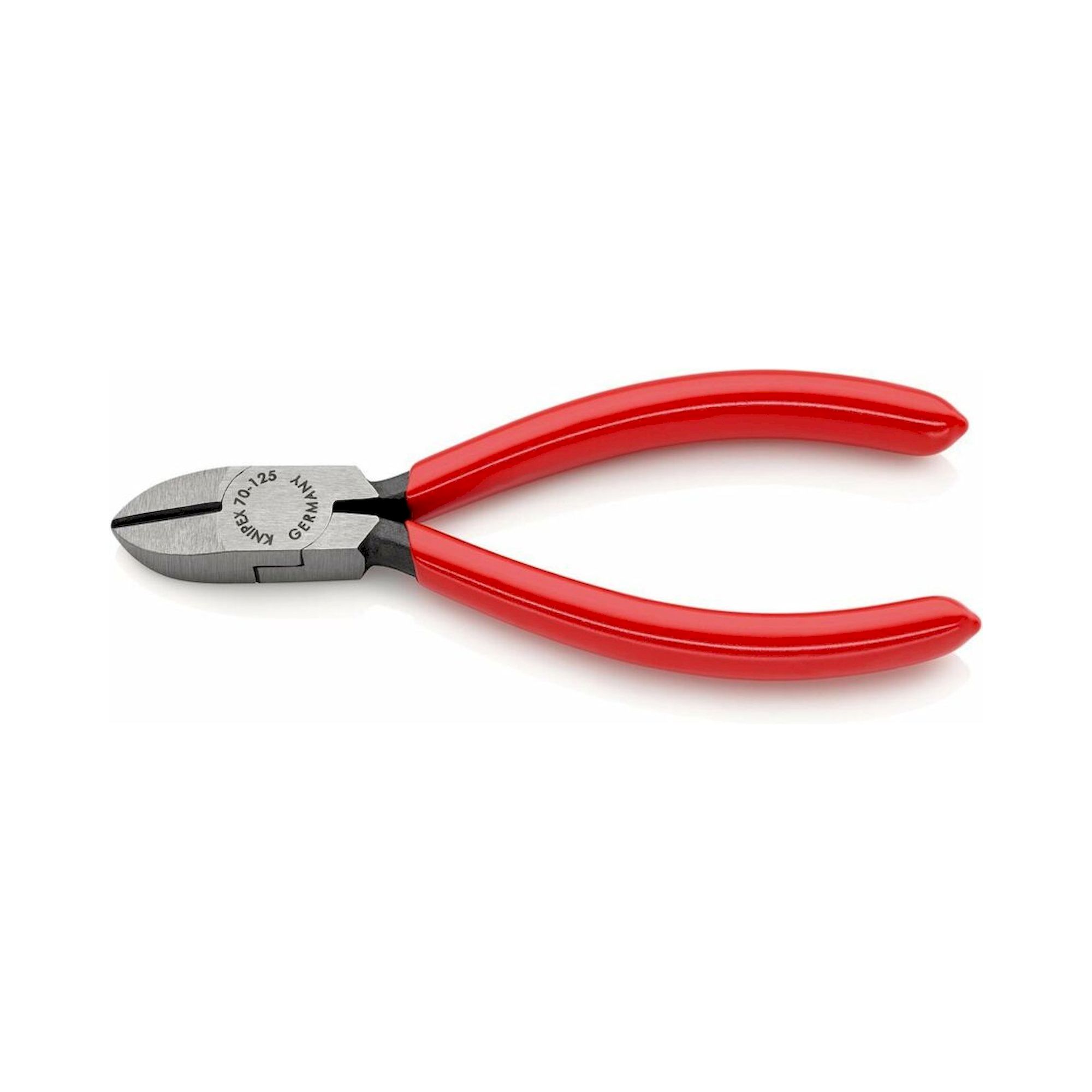Knipex 70 01 125 SB. Seitenschneider mit Kunststoff überzogen, schwarz atramentiert, 125 mm (SB-Karte/Blister)