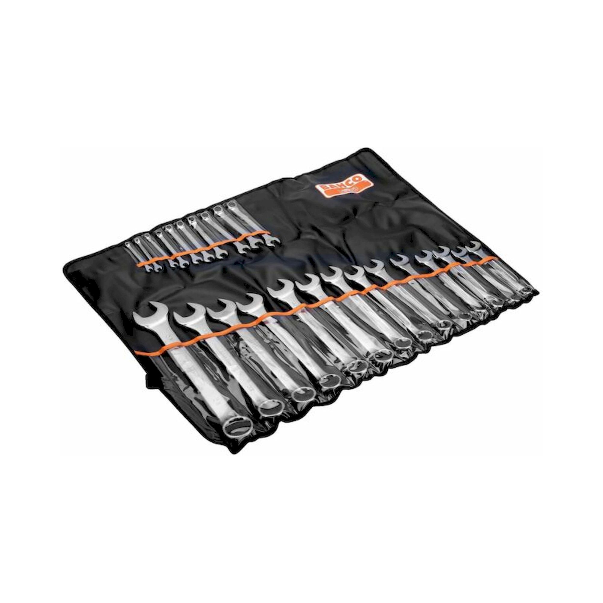 Bahco 111M/24T. Satz metrische Ring-Maulschlüssel – 24-teilig/Tasche