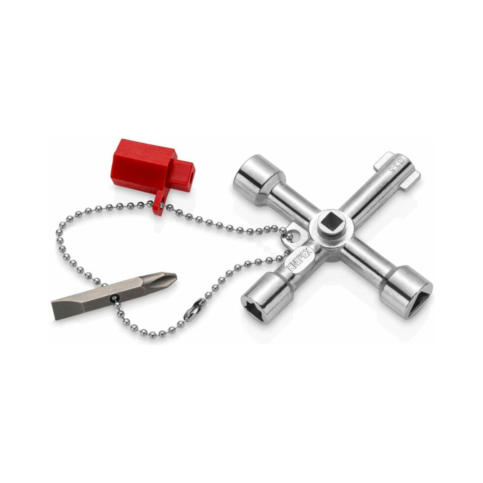 Knipex 00 11 03. Control cabinet wrench for common cabinets and shut-off systems, 76 mm