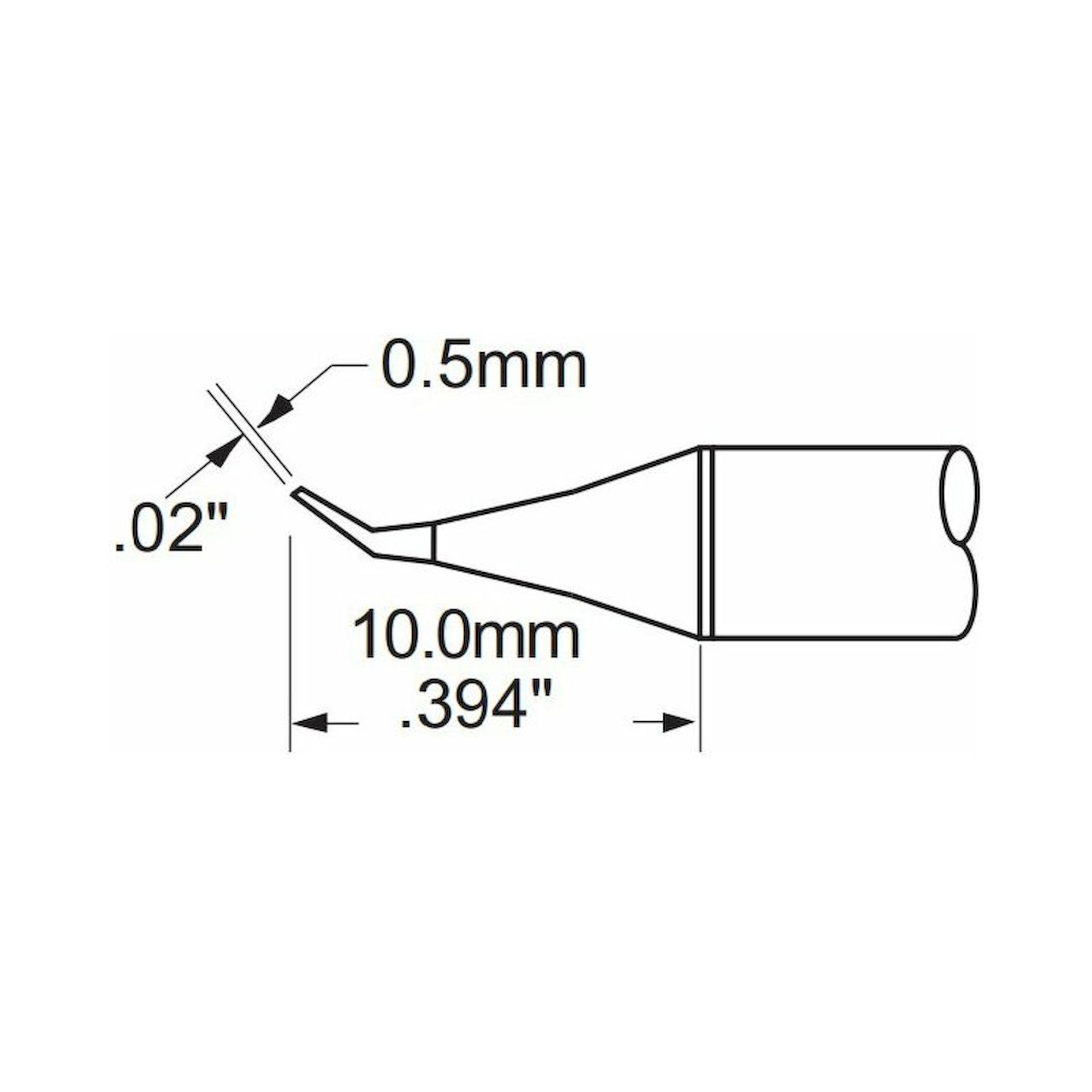 Oki PHT-752335. Lötspitze PHT-Serie, konisch fein 30°, 0,5x10 mm