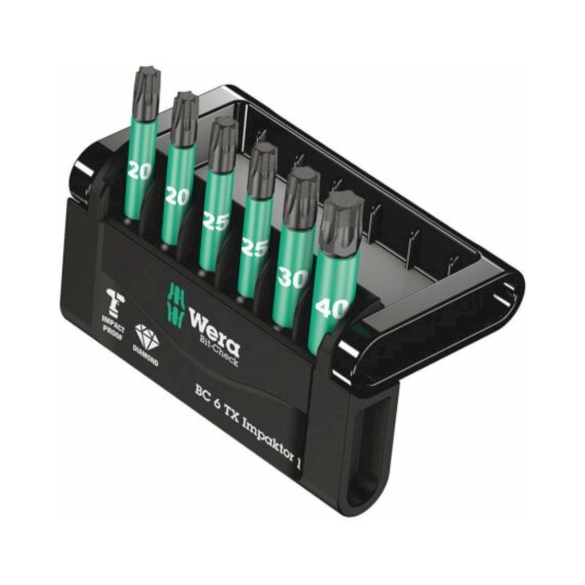 Wera 05057693001. Bit-Check 6 TX Impaktor 1, 6-teilig