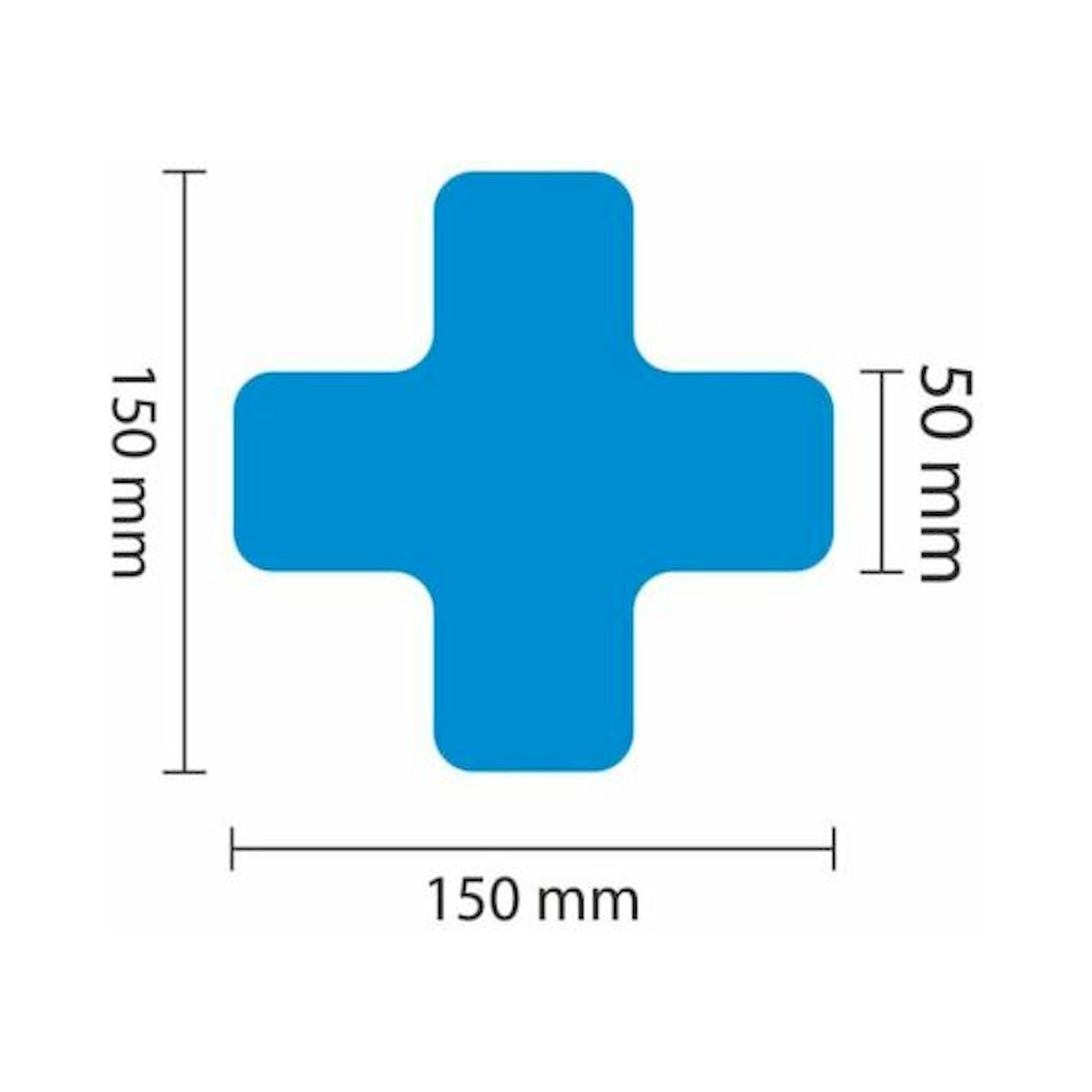 1A Tapes 5110.10.062. WT-5110 Lagerplatzkennz. blau X-Stück 50mm (L:150mm), VPE 25 Stück