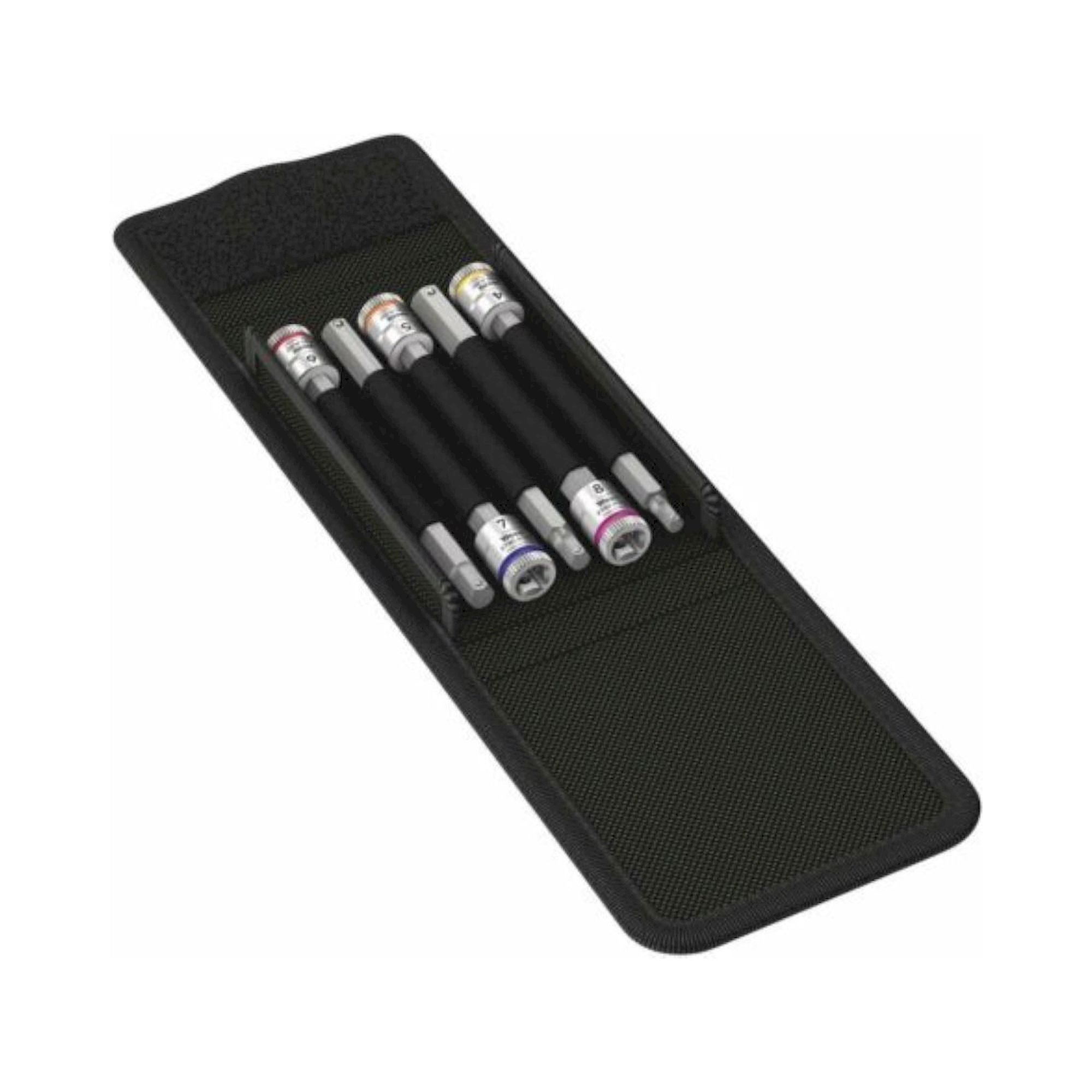 Wera 05003345001. Bitnuss-Satz, mit 1/4"-Antrieb, mit Haltefunktion für Innensechskantschrauben, 5-teilig